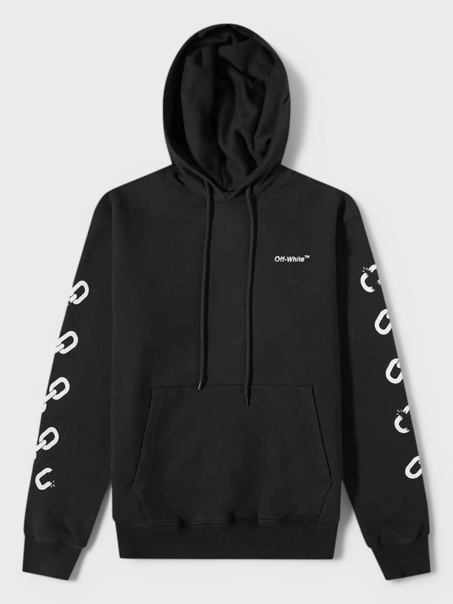 Off - White Chain - Link Arrows Hoodie Black - Supplied FashionOFF WHITE