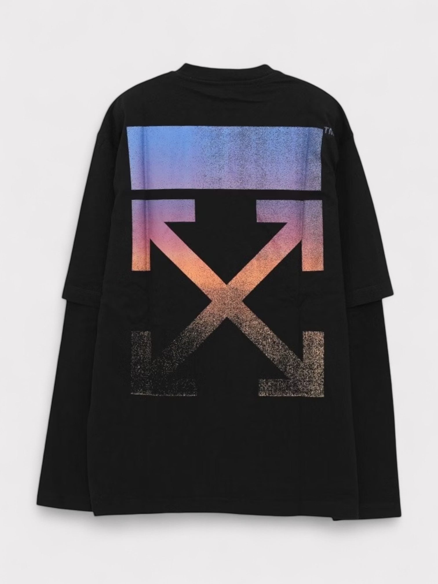 Off - White Degrade Arr Double Sleeve Tee - Supplied FashionOff - White