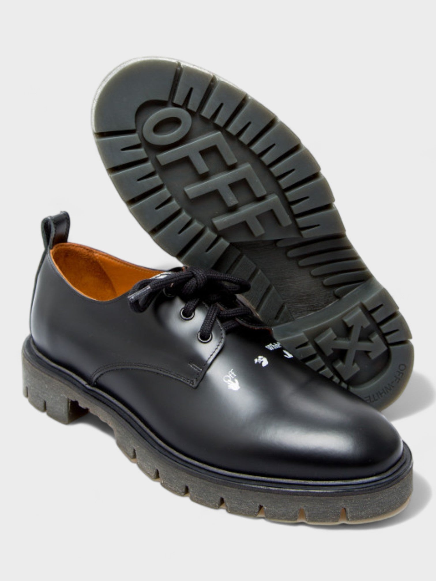 Off-White Derby Arrow Shoes Black - Supplied LuxuryOff-White