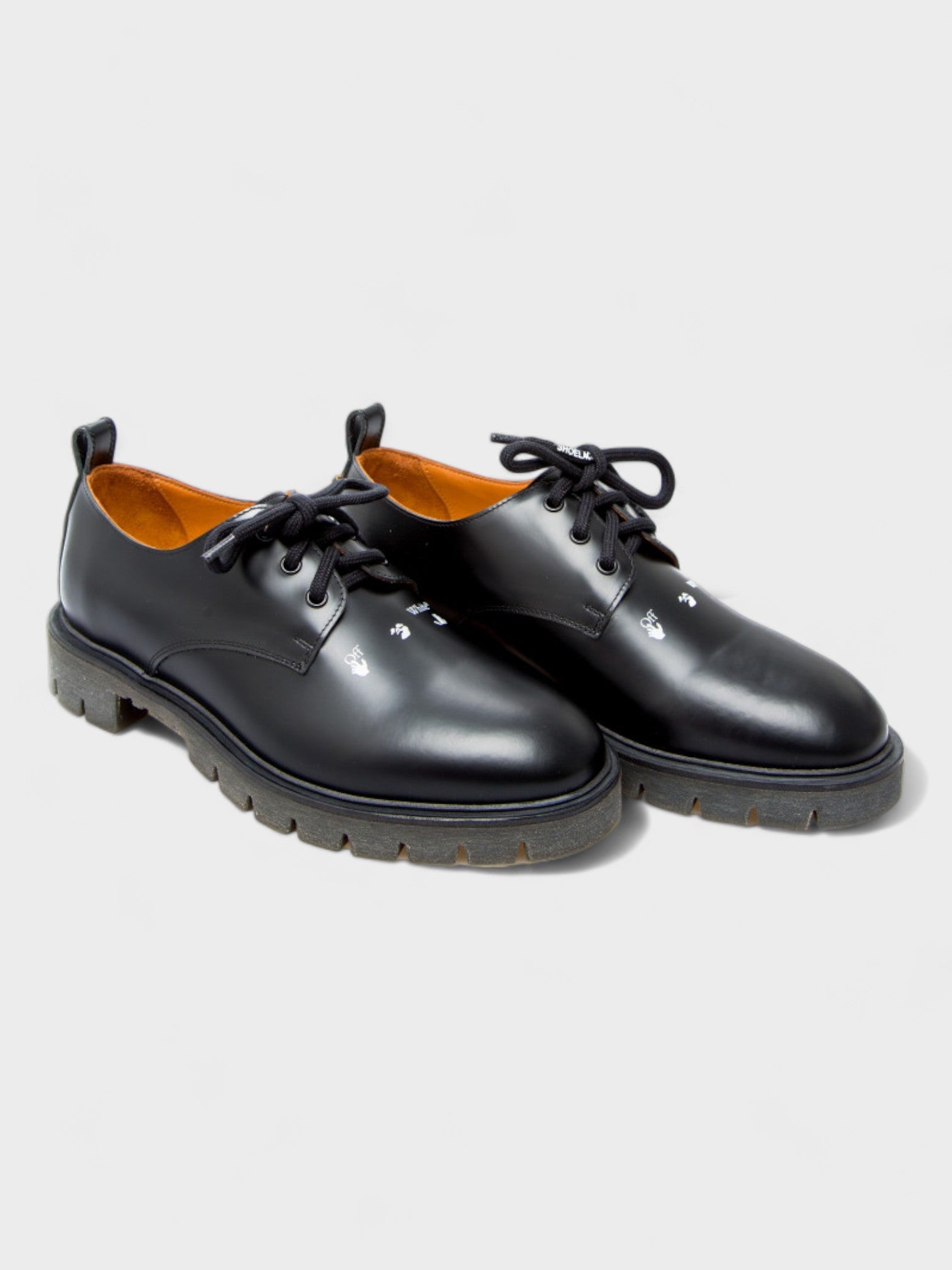 Off-White Derby Arrow Shoes Black - Supplied LuxuryOff-White