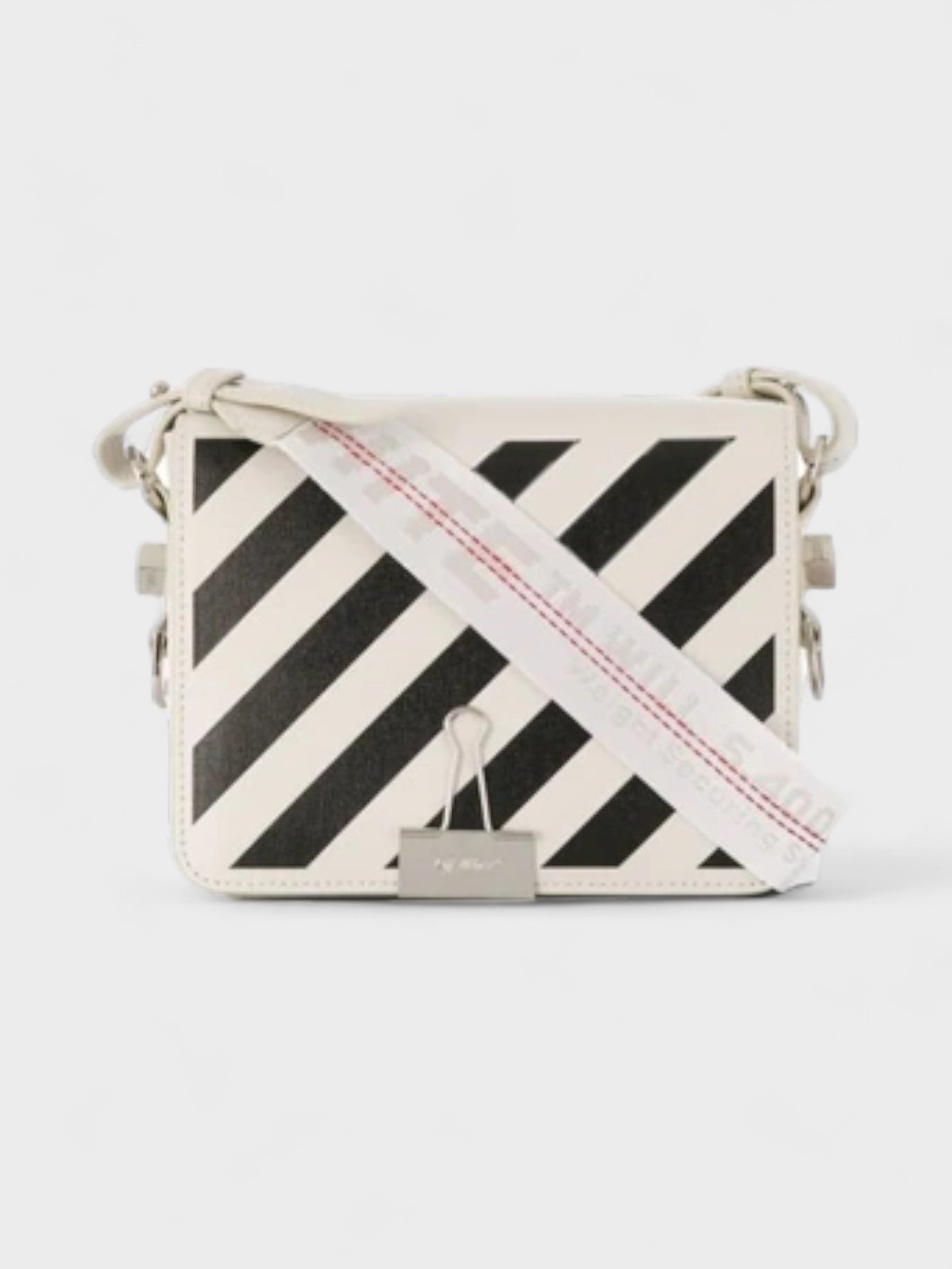 Off White Diag Flap Bag Off White Black - Supplied LuxuryOff-White