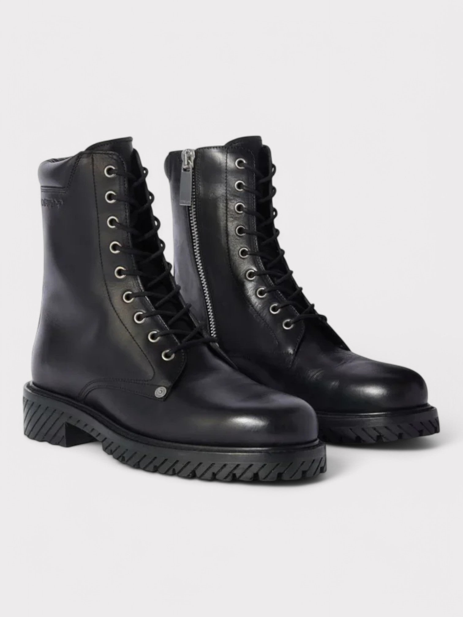 Off - White Diag Lace - Up Combat Boot 'Black' - Supplied FashionOff White