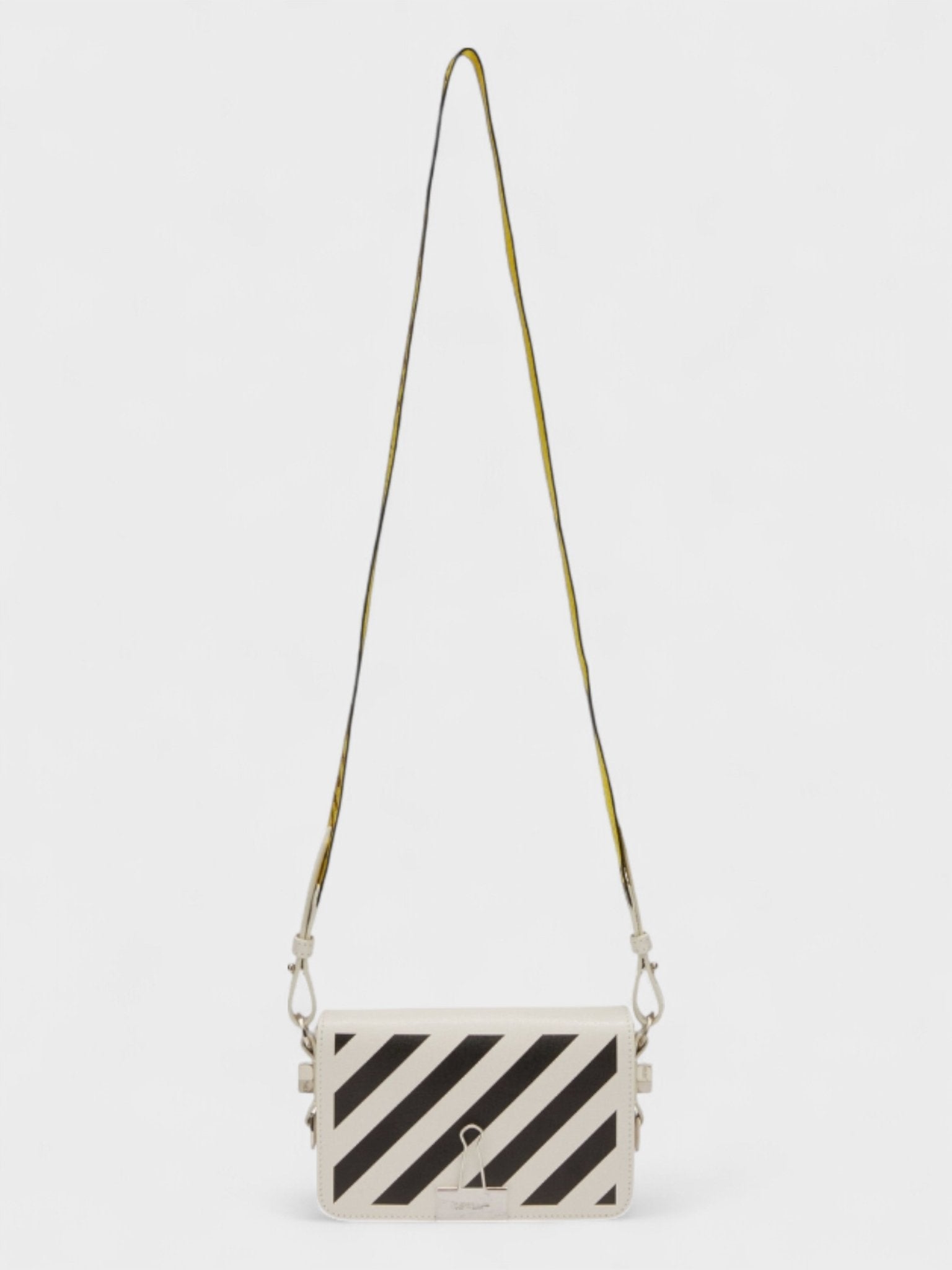 Off - White Diag Logo Shoulder Bag White Black - Supplied FashionOff - White