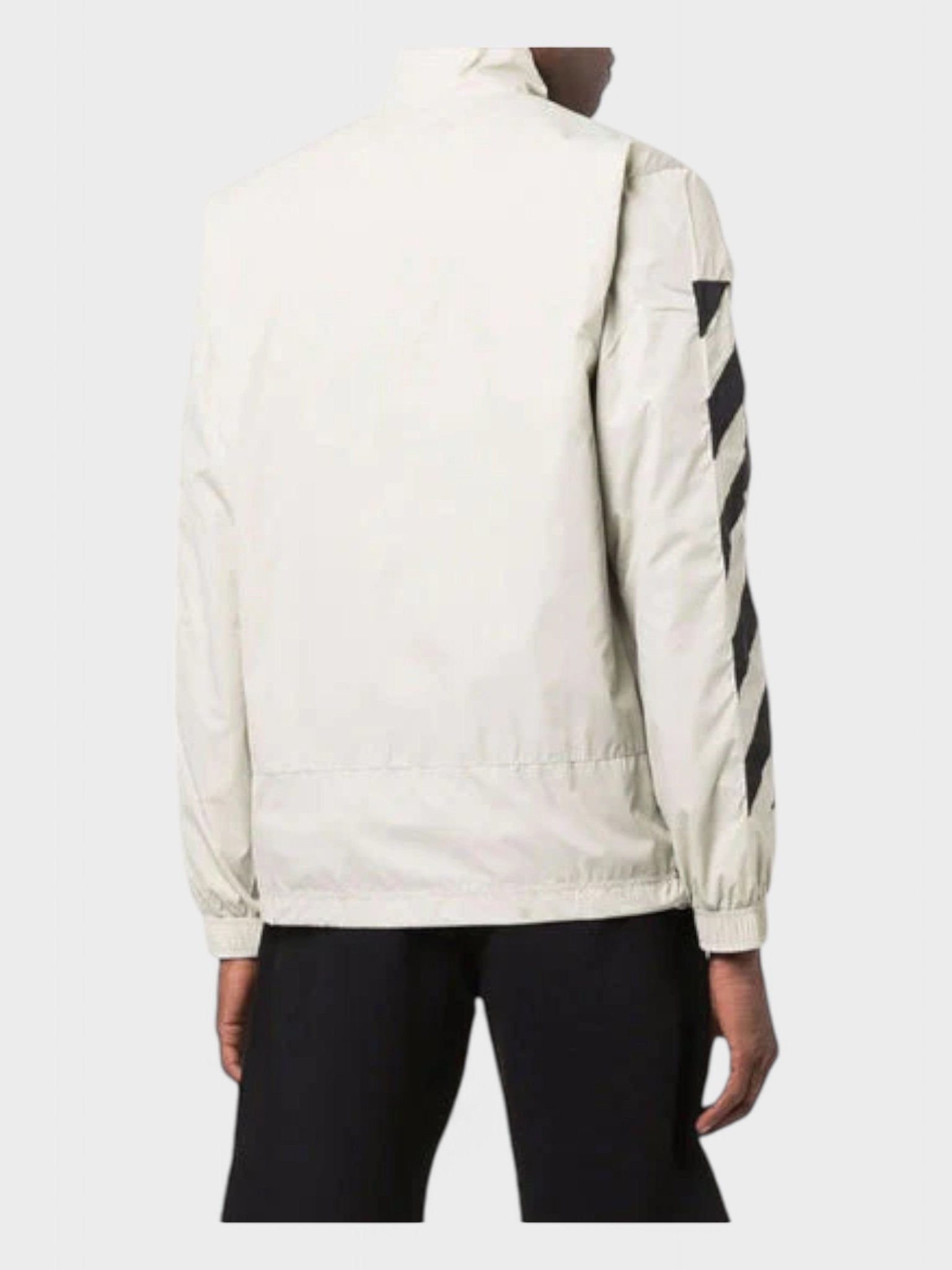 Off - White Diag Nylon Tracktop Abbey Stone - Supplied FashionOff - White