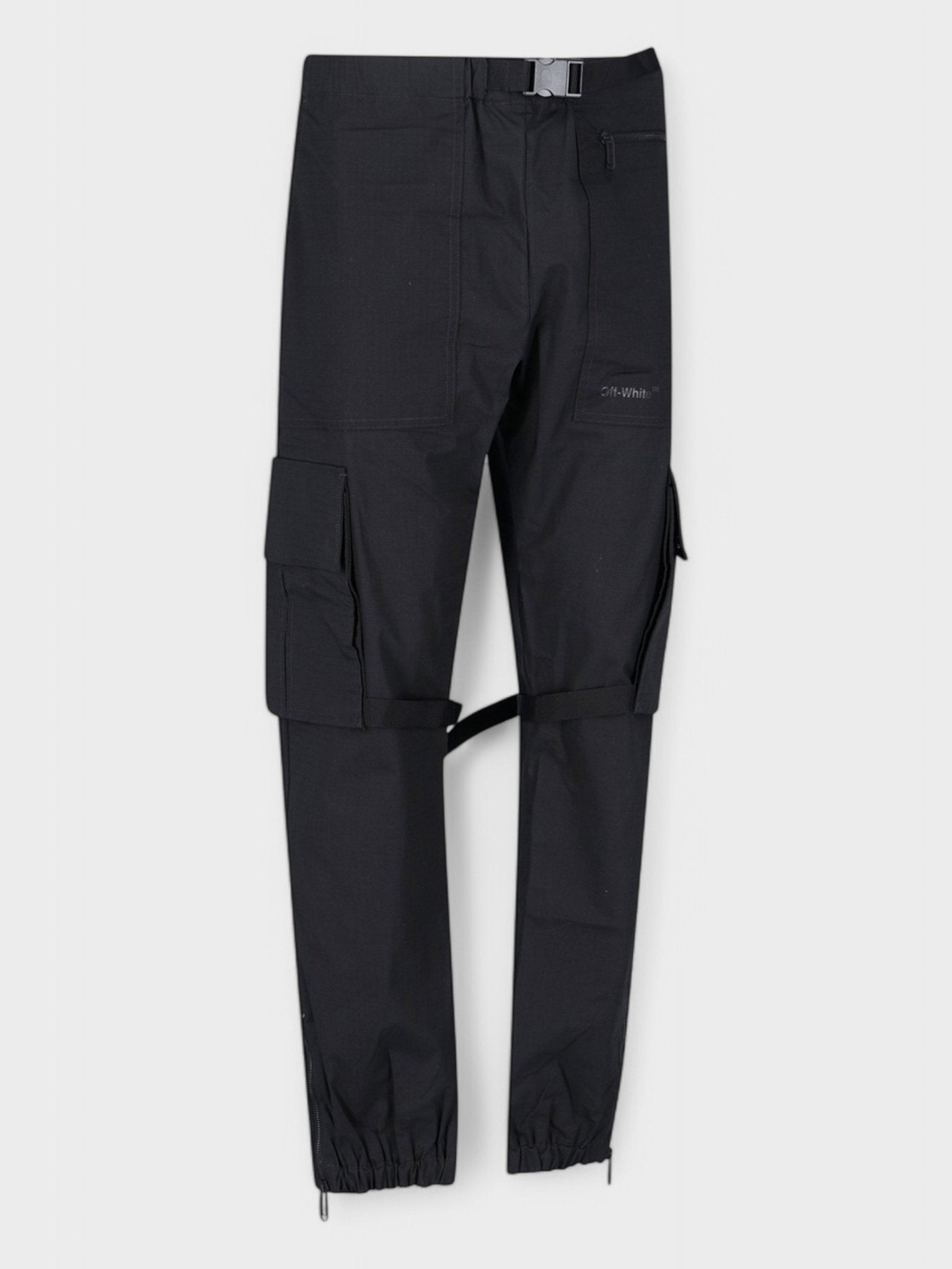 Off - White Diag Tab Cotton Cargo Pant 'Black' - Supplied FashionOff White