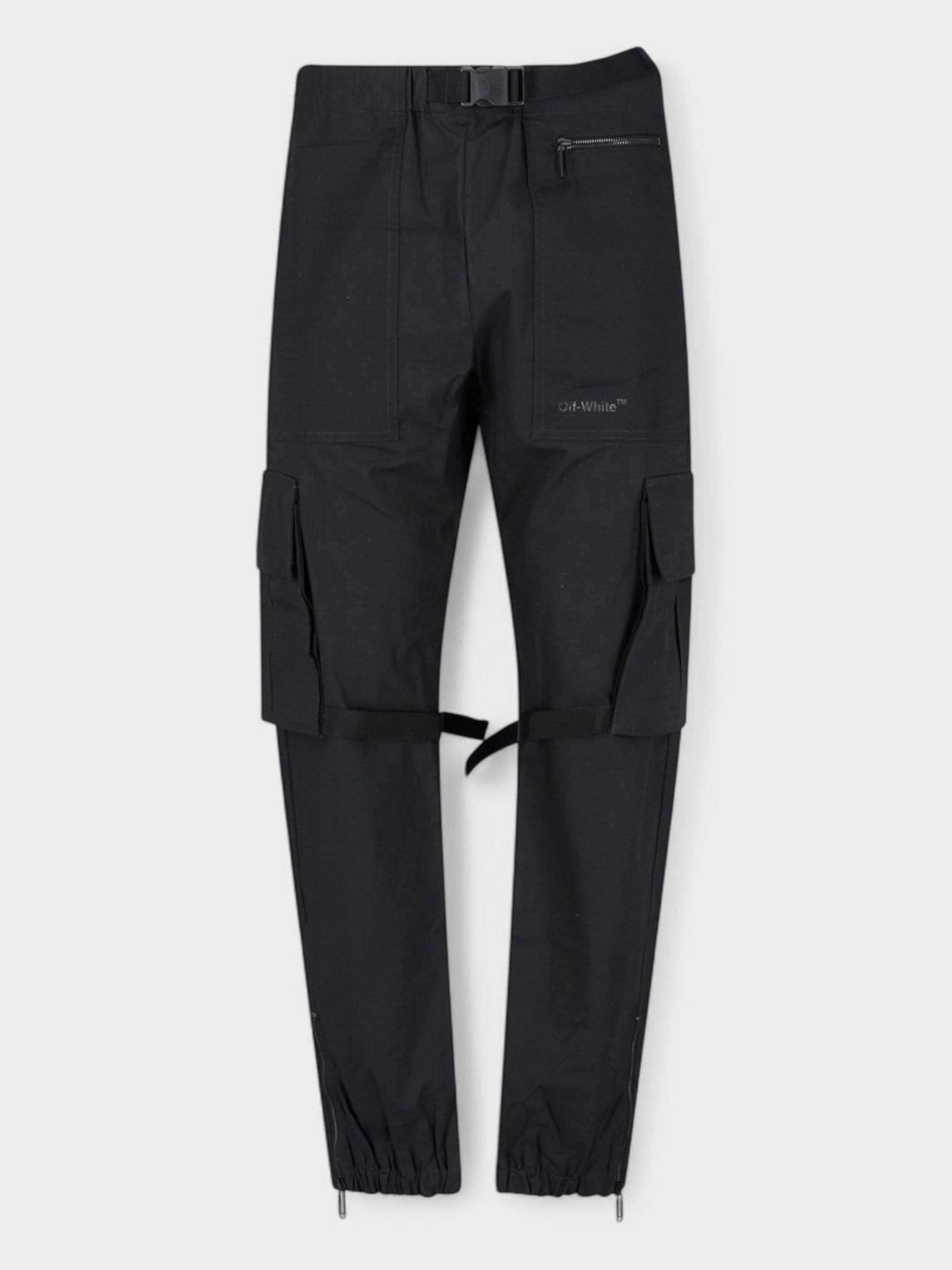 Off - White Diag Tab Cotton Cargo Pant 'Black' - Supplied FashionOff White