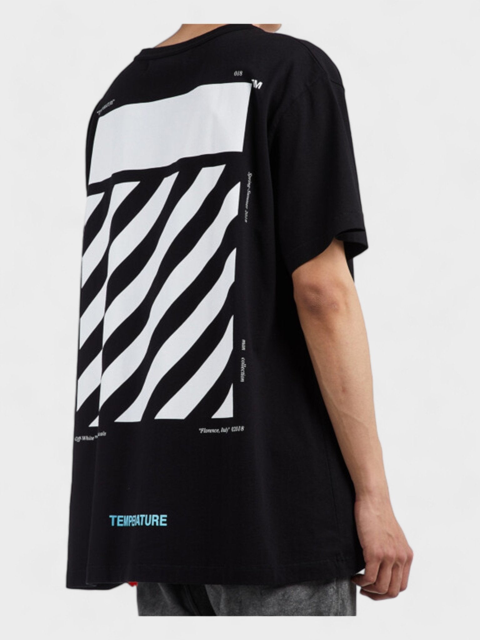 OFF - WHITE DIAG TEMPERATURE S/S TEE - Supplied FashionOff - White