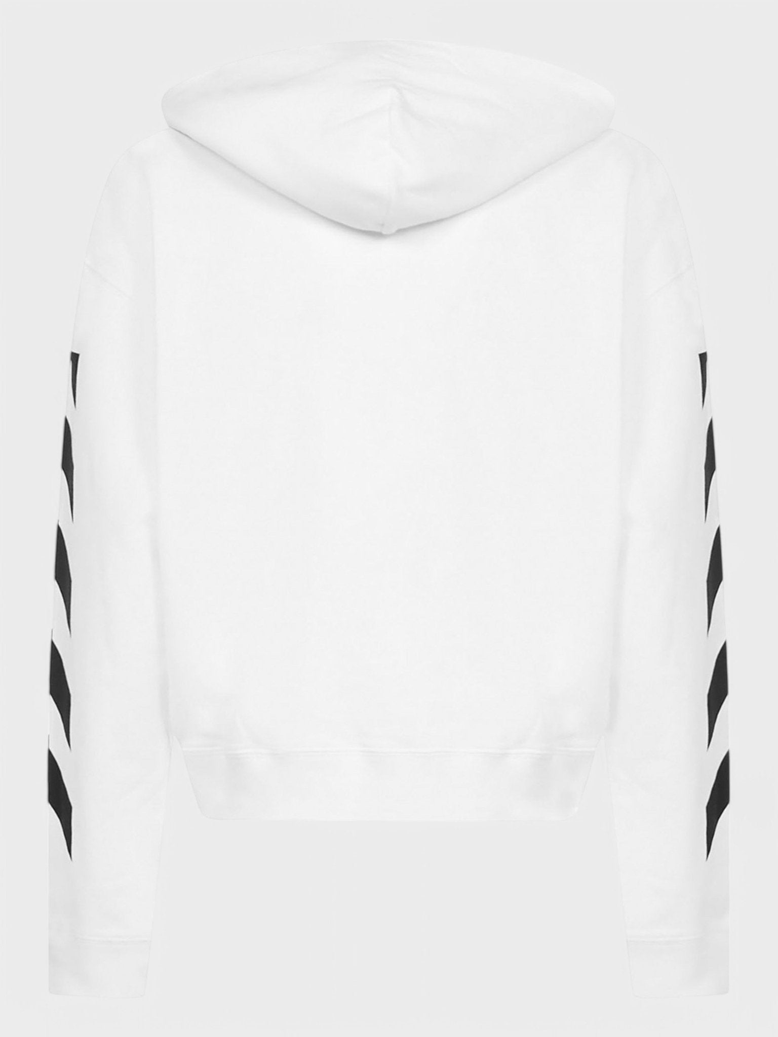 Off - White Diagonal Helvetica Oversized Hoodie White/Black - Supplied FashionOFF WHITE