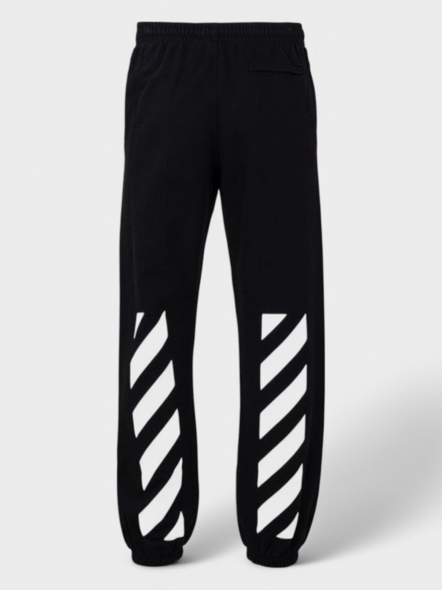 Off - White Diagonal Helvetica Slim Sweatpants Black/White - Supplied FashionOFF WHITE