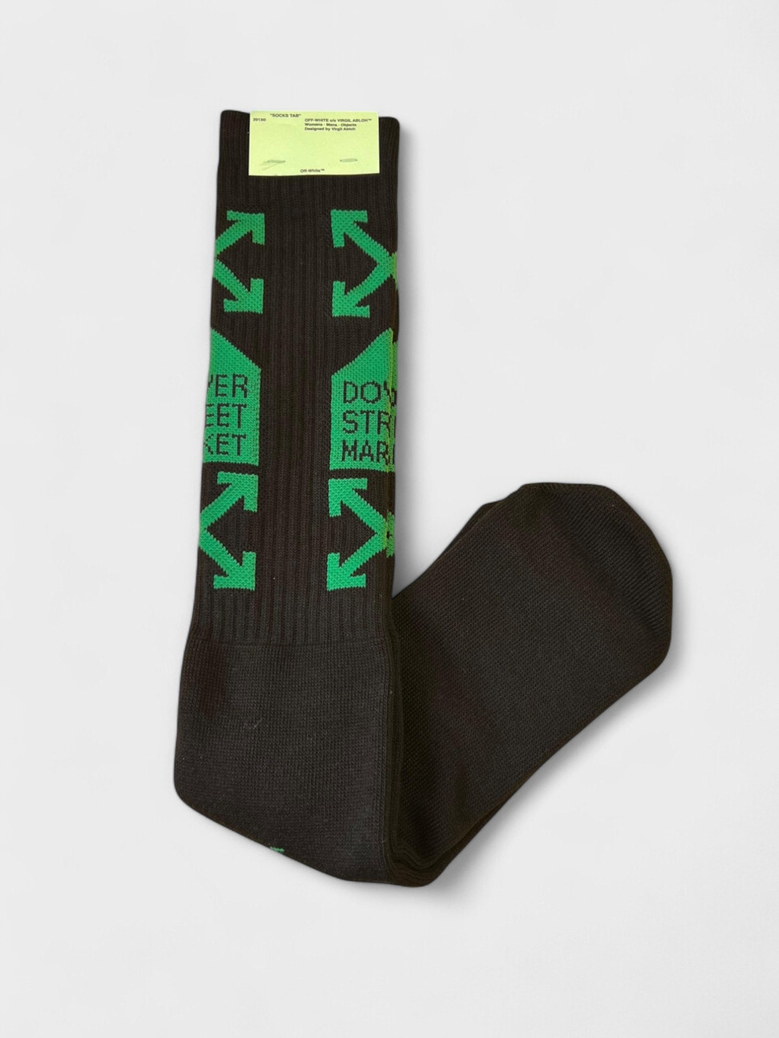 Off - White DSM 2 Drop Socks Black Green - Supplied FashionOff - White