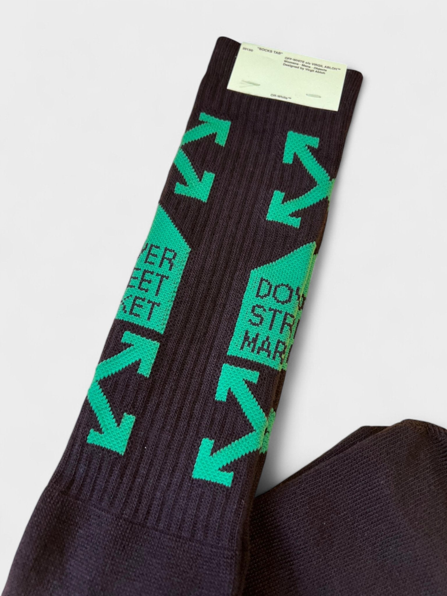 Off - White DSM 2 Drop Socks Black Green - Supplied FashionOff - White