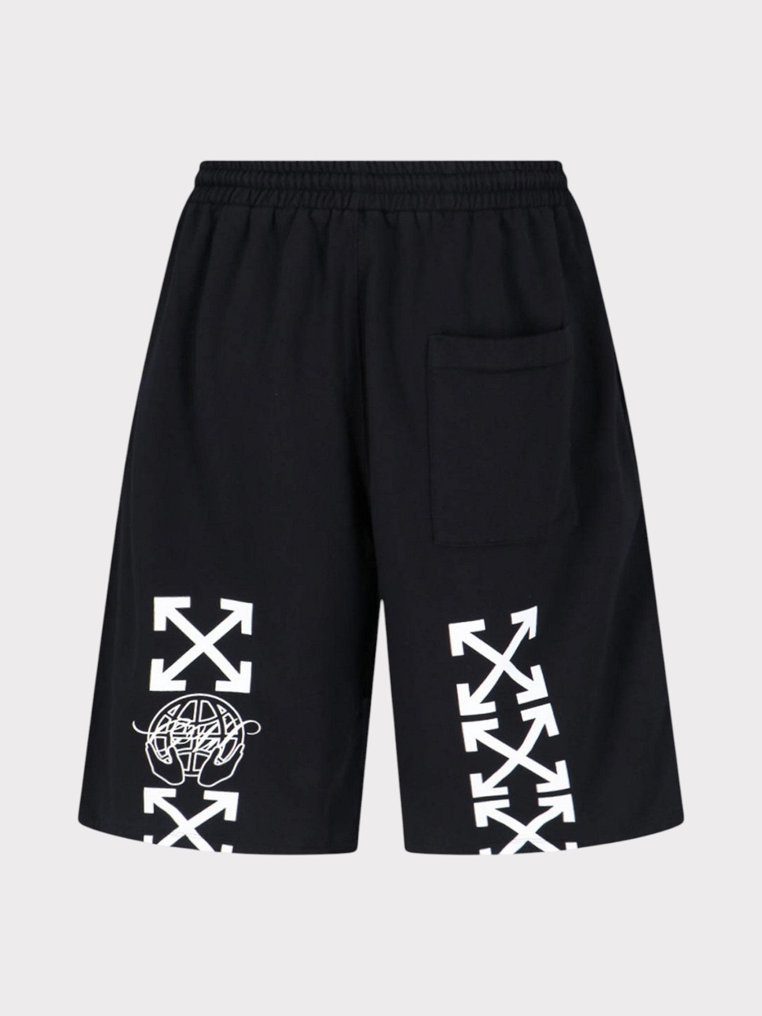 Off - White Exactly The Opposite Arrow Skate Sweatshorts Black - Supplied FashionOff - White