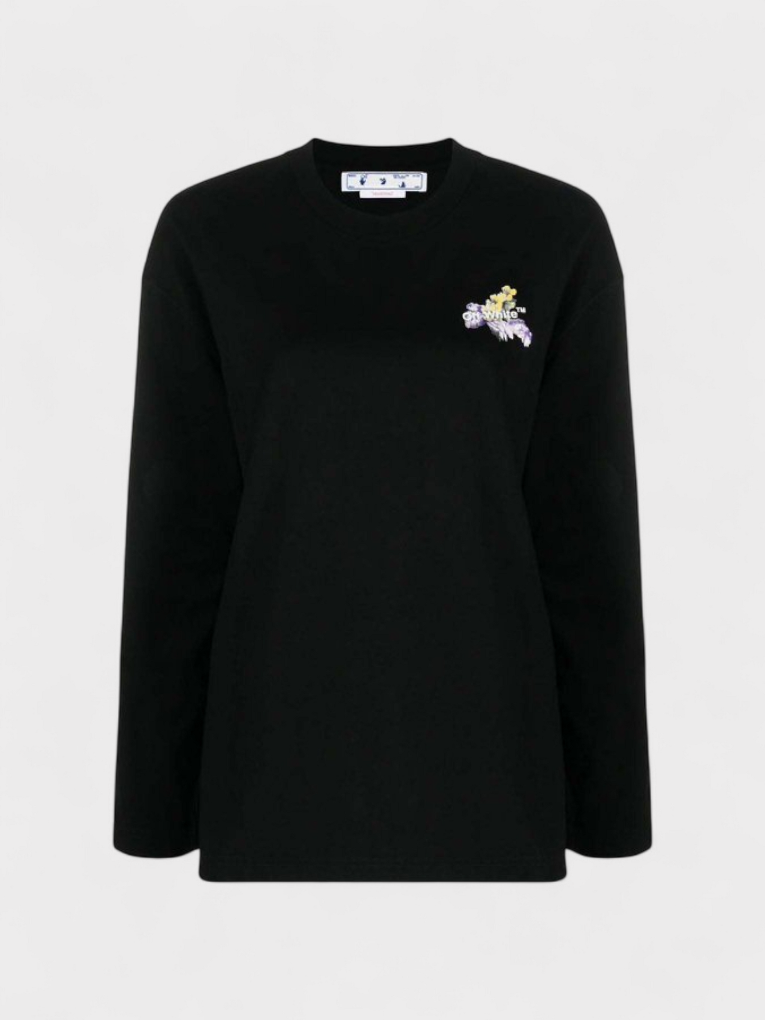 Off-White Flower Arrow Long Sleeve Shirt Black