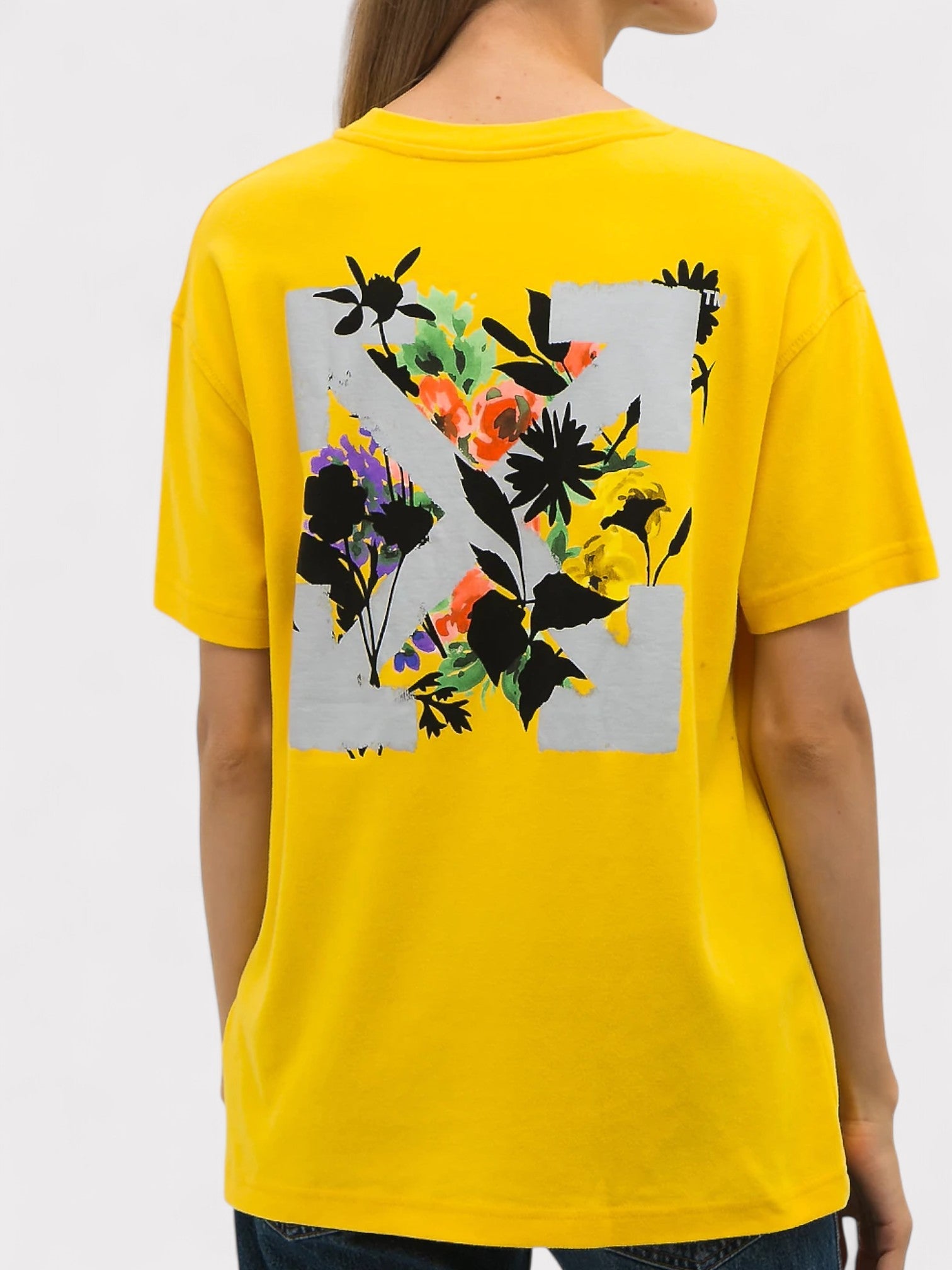 Off - White Flowers Arrows Reg Tee - Supplied FashionOff - White