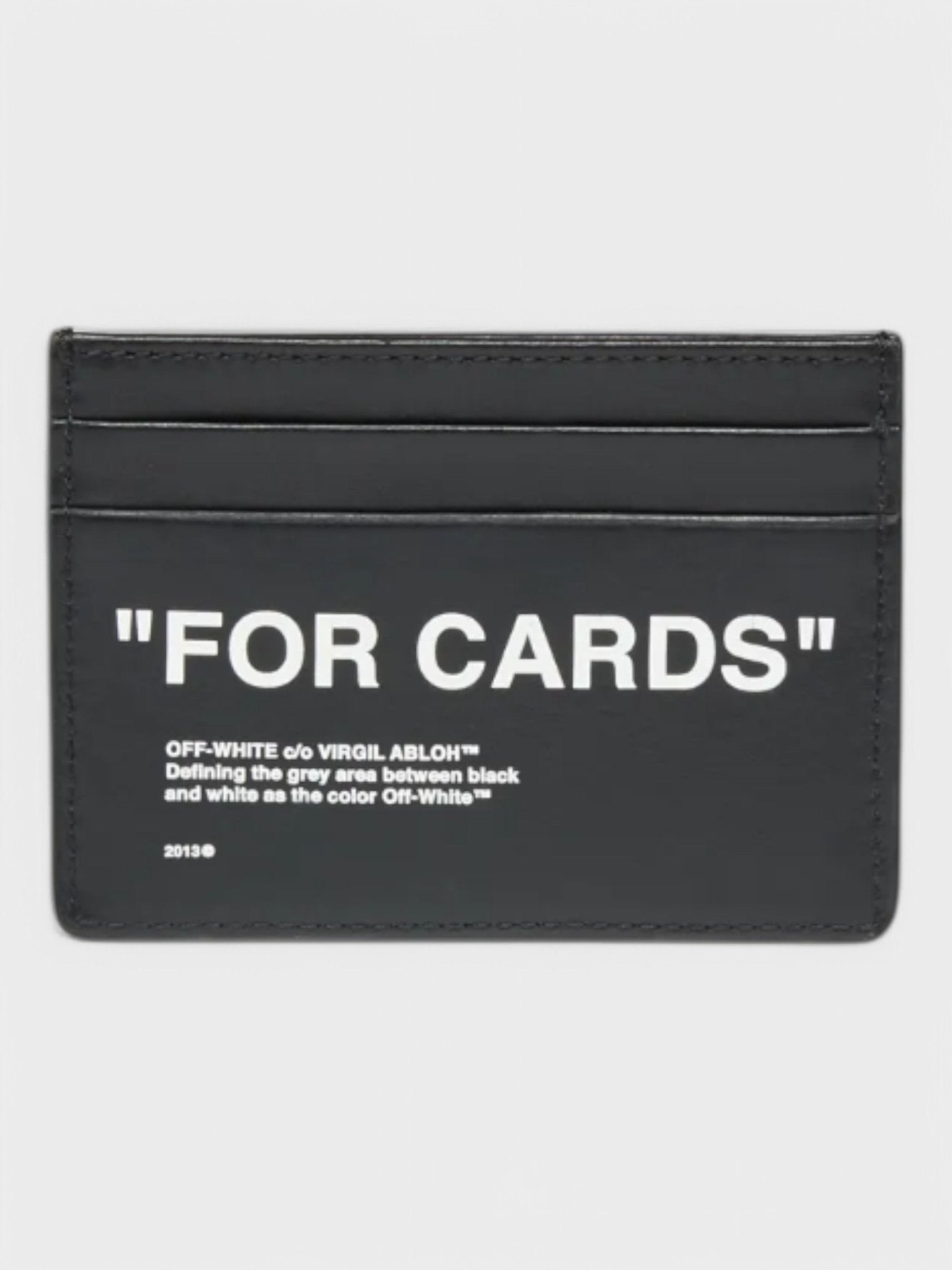 Off - White "For Cards" Card Holder Black - Supplied FashionOFF WHITE