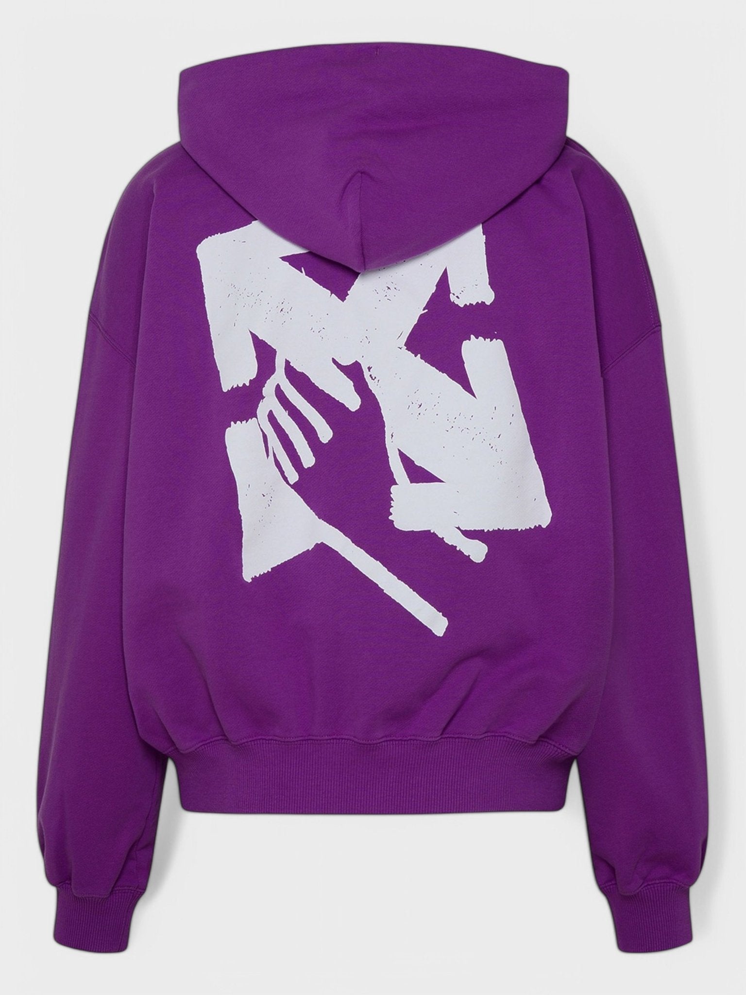 Off - White Hand Arrow Boxy Hoodie Orchid/White - Supplied FashionOFF WHITE