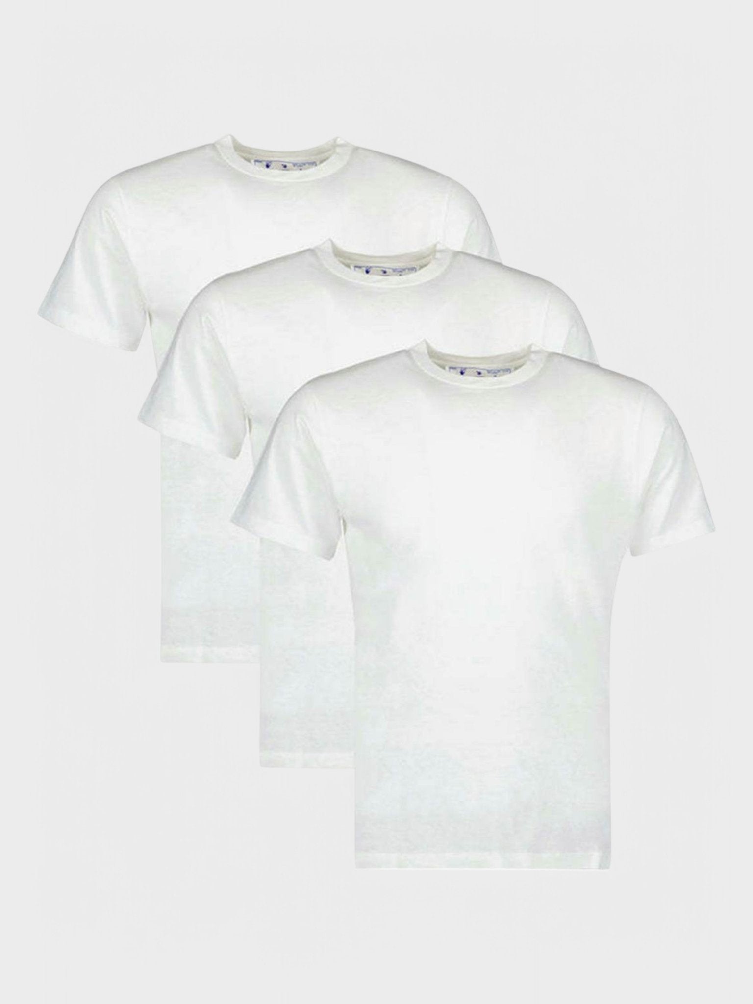 Off - White Hand Logo Tees (Tripack) White - Supplied FashionOFF WHITE