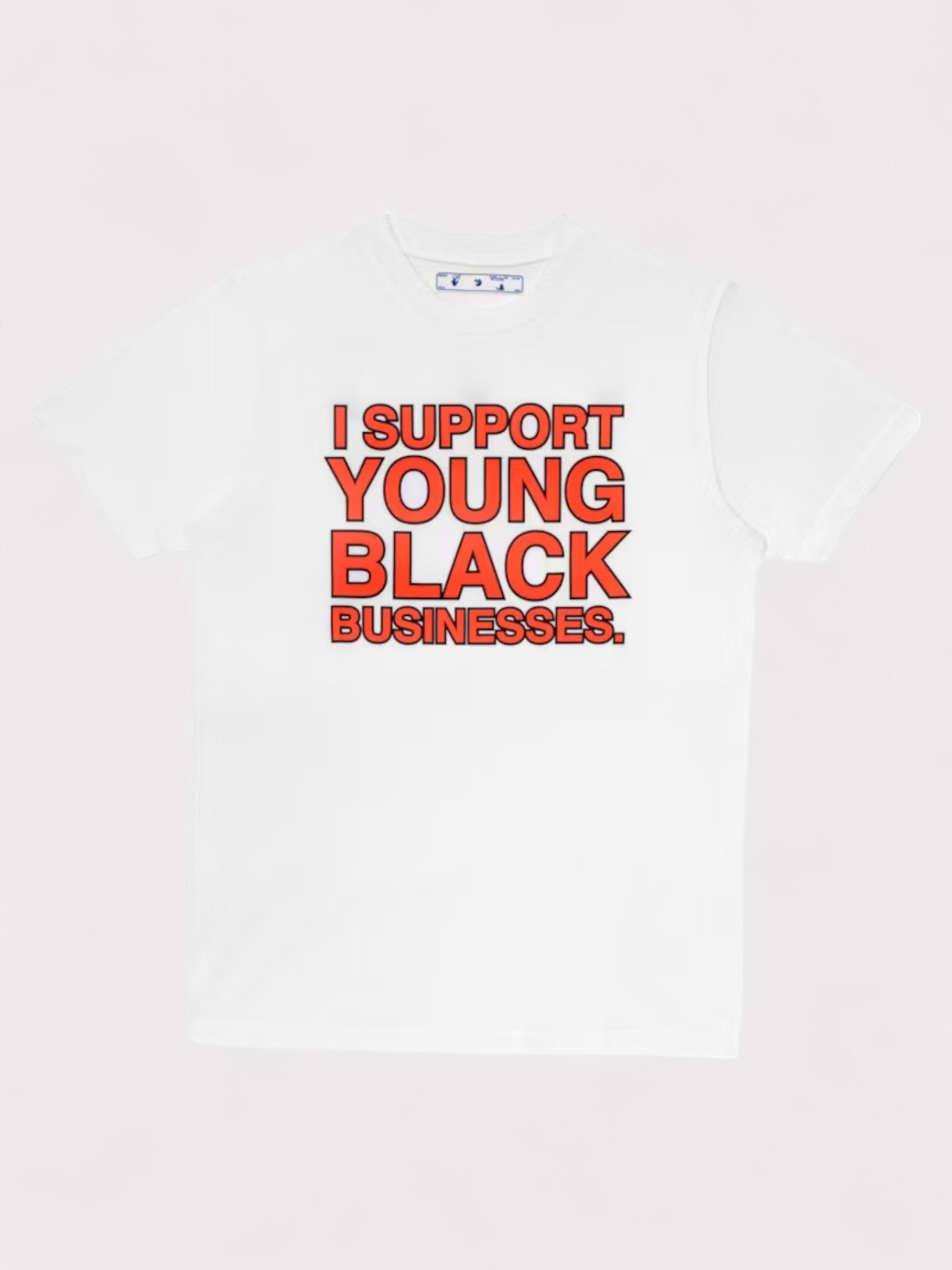 Off - White I Support Young Black Businesses T-Shirt - Supplied FashionOff - White