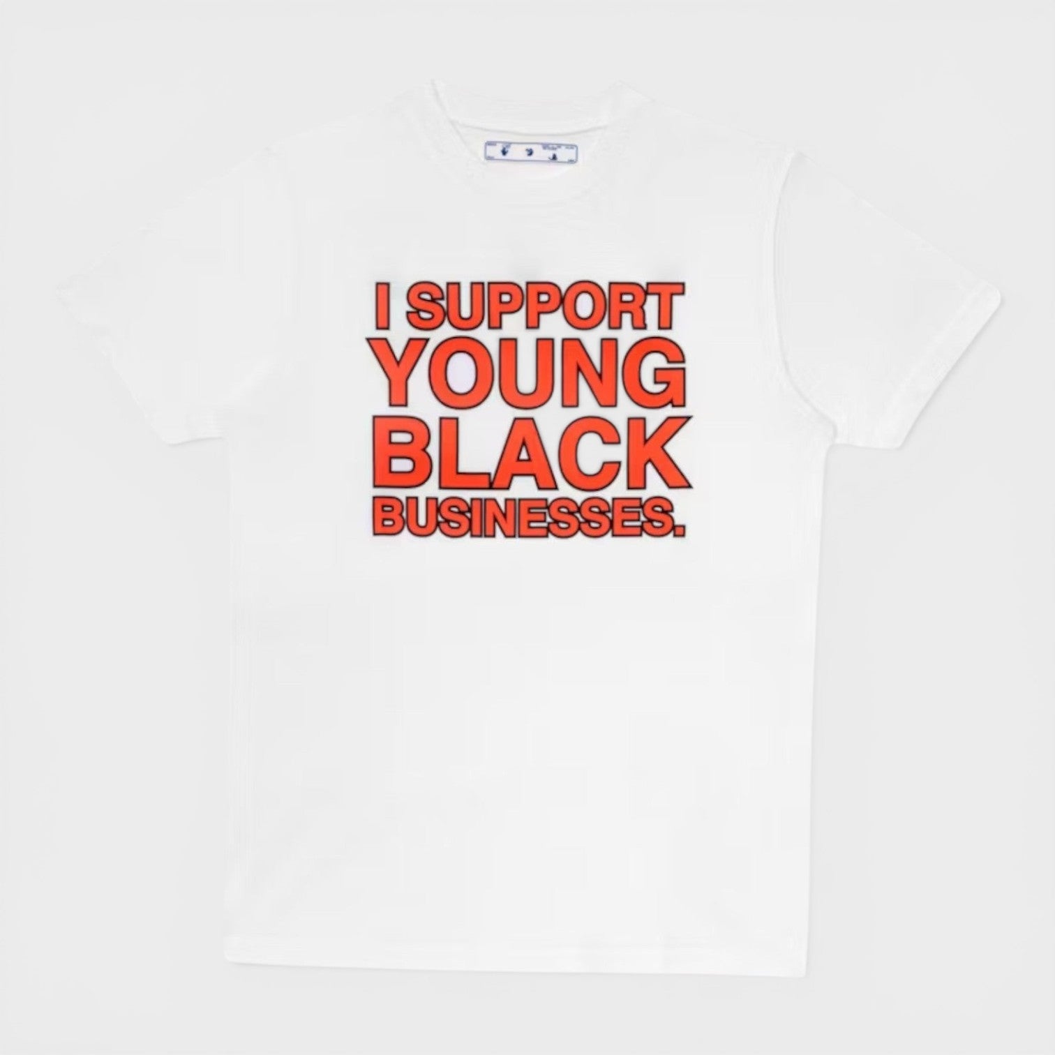 Off - White I Support Young Black Businesses T-Shirt - Supplied FashionOff - White