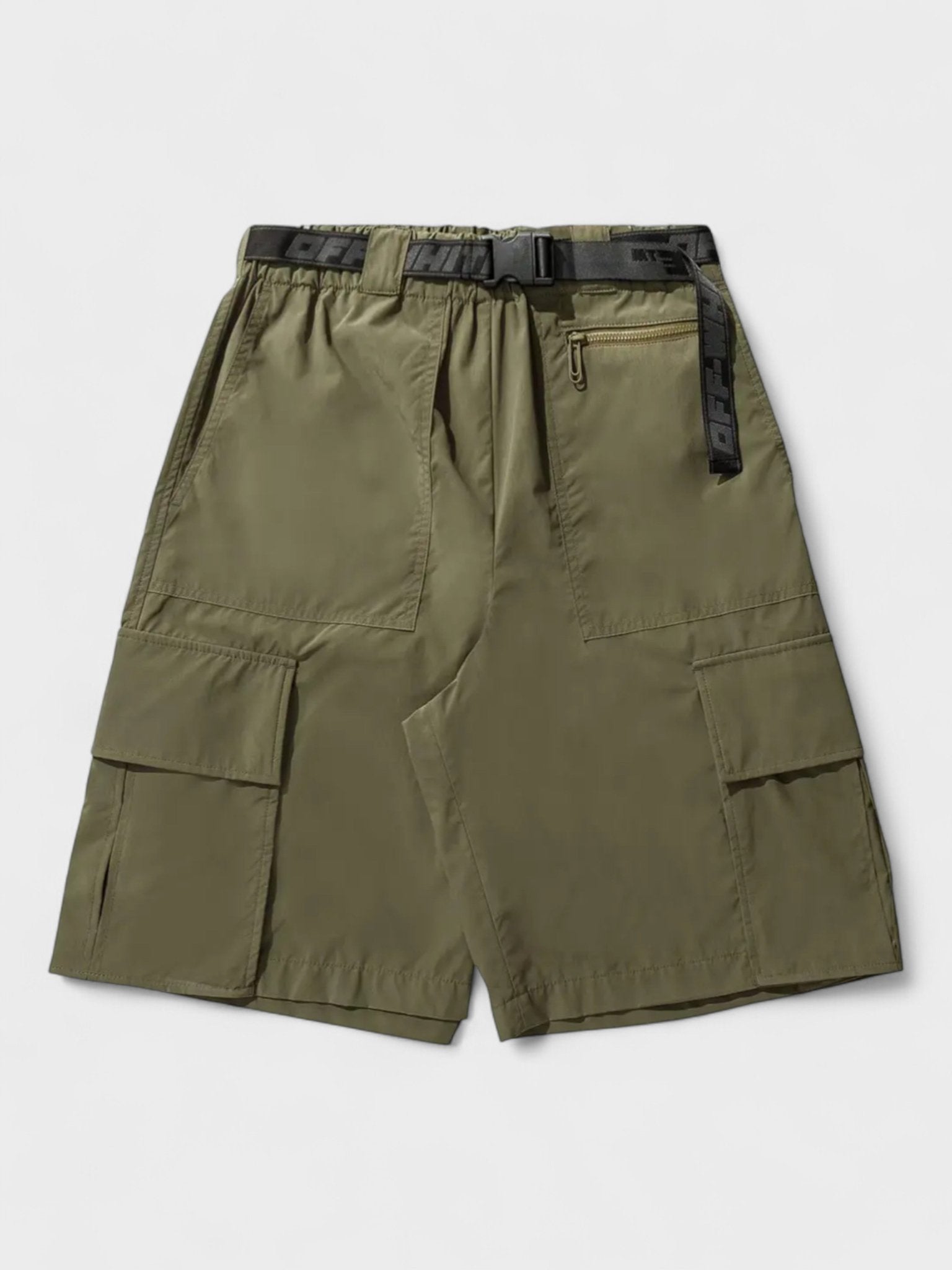 Off - White Industrial Belt Cargo Shorts Green - Supplied FashionOff - White