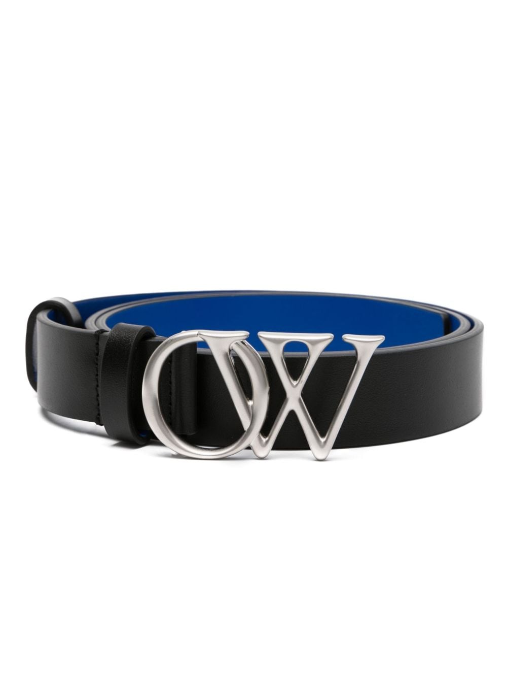 Off - White Initials Belt 30mm Black Blue - Supplied FashionOff White