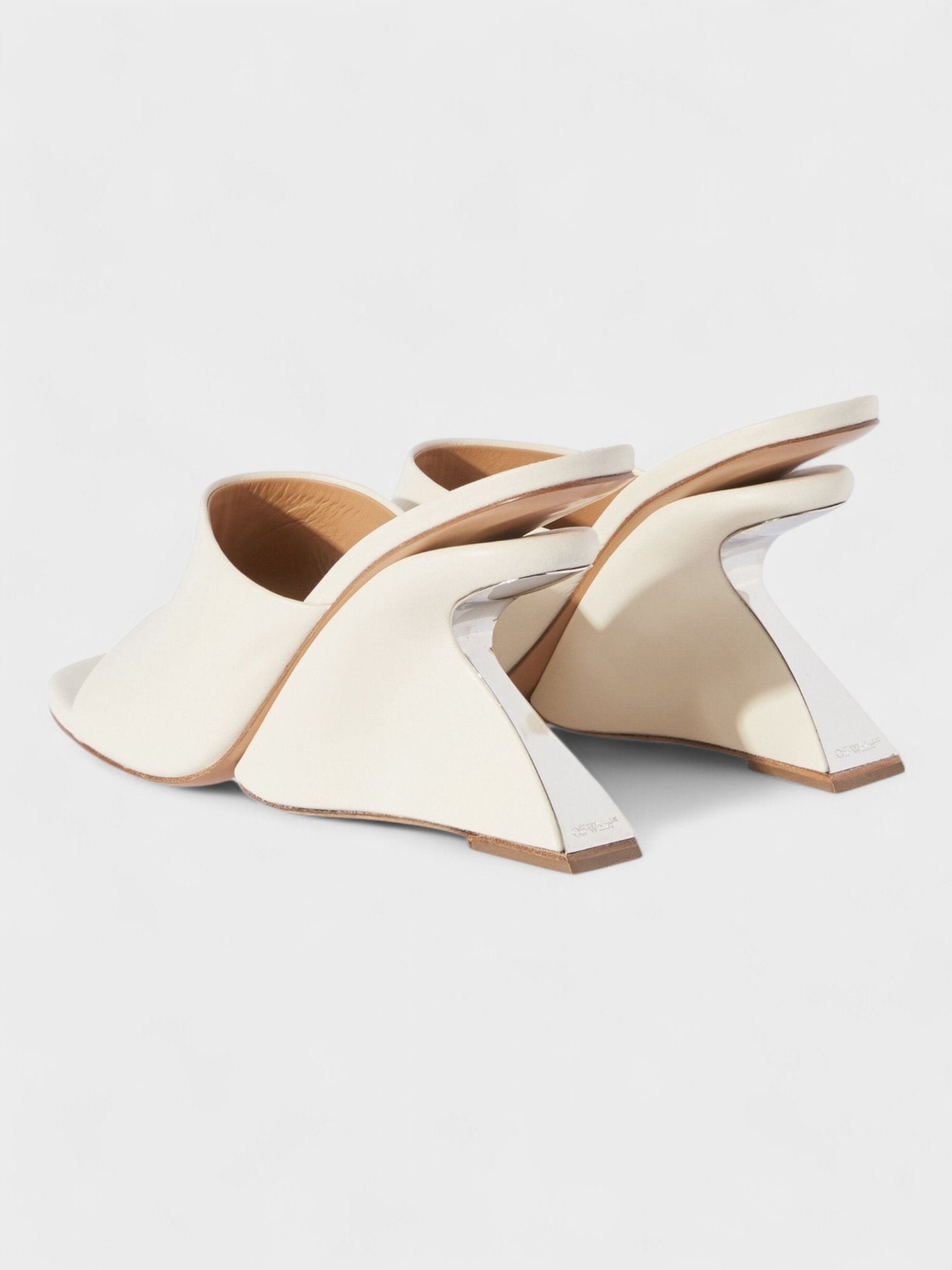 Off - White Jug Wedge Mule Beige - Supplied FashionOff White