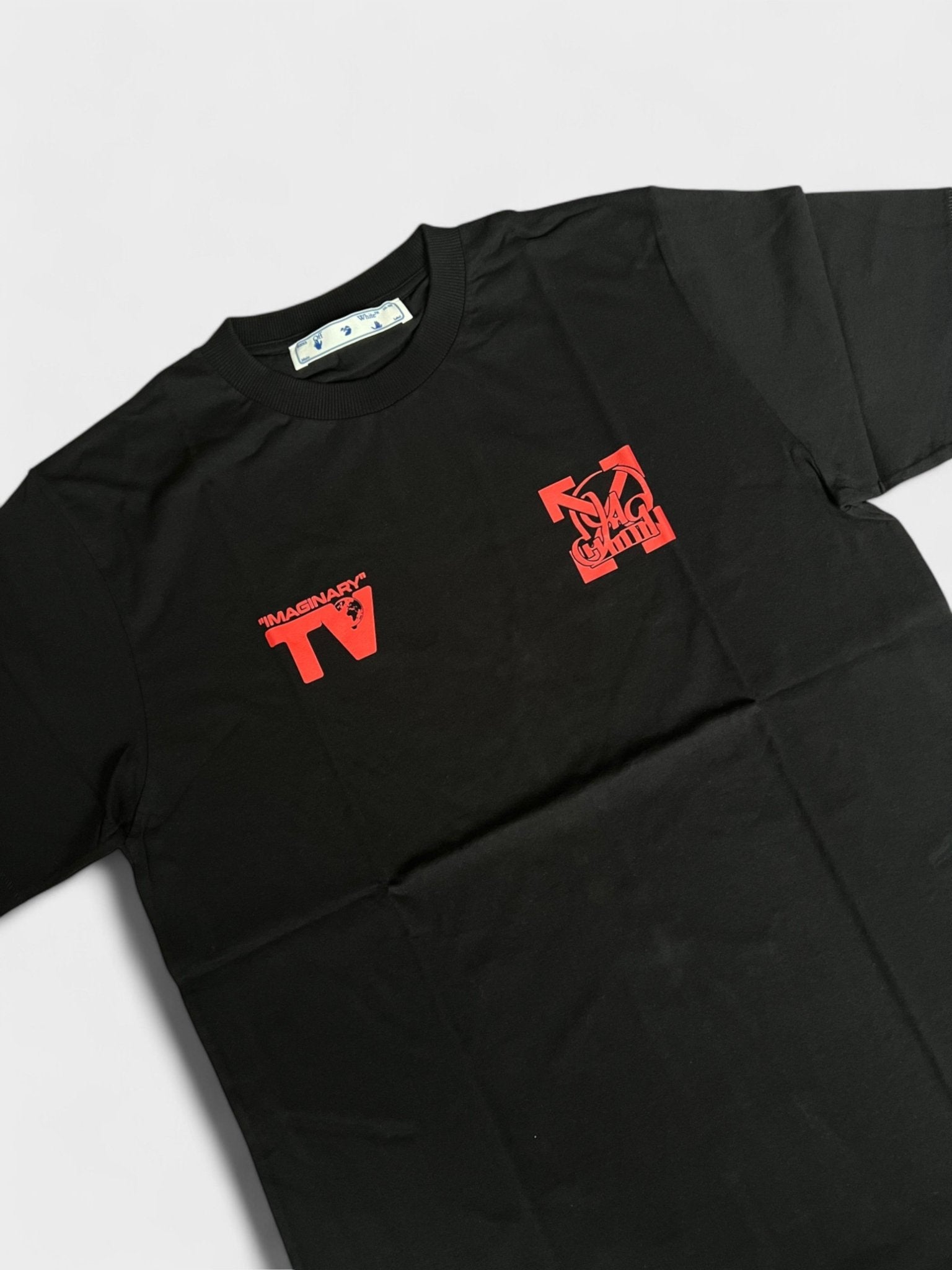 Off White Katsu TV S/S T-Shirt Black Red - Supplied FashionOff White