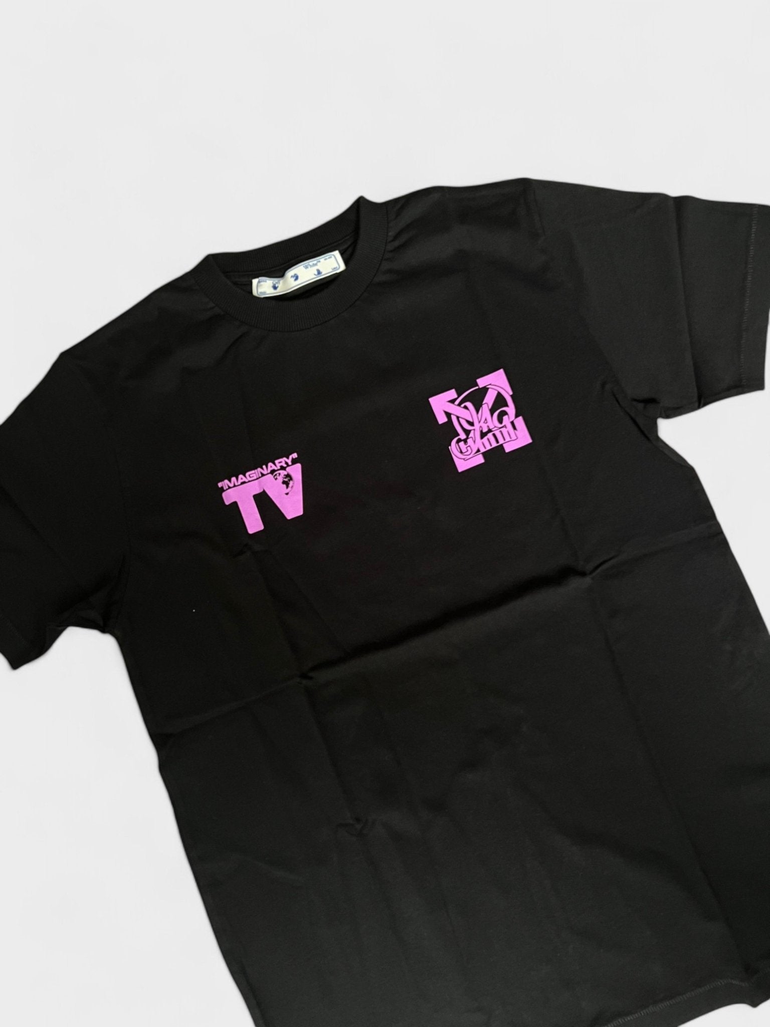 Off White Katsu TV S/S T-Shirt Black Violet - Supplied FashionOff White