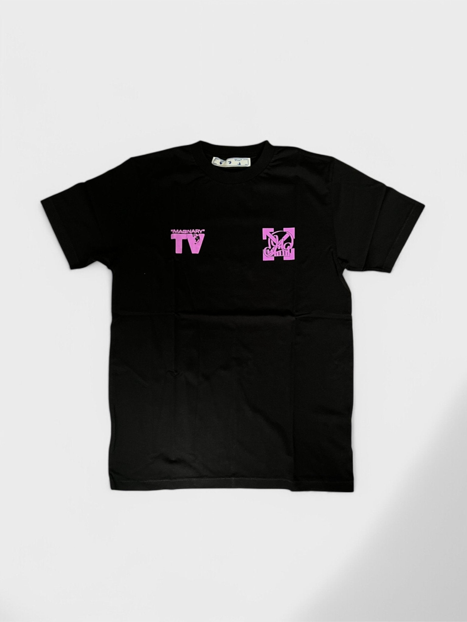 Off White Katsu TV S/S T-Shirt Black Violet - Supplied FashionOff White