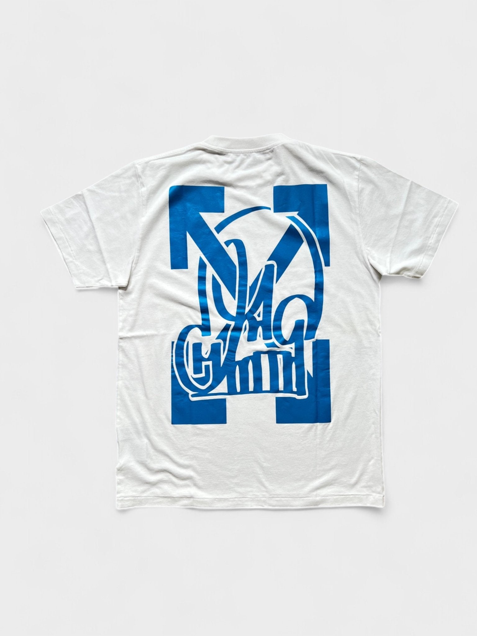 Off White Katsu TV S/S T-Shirt White Blue - Supplied FashionOff White