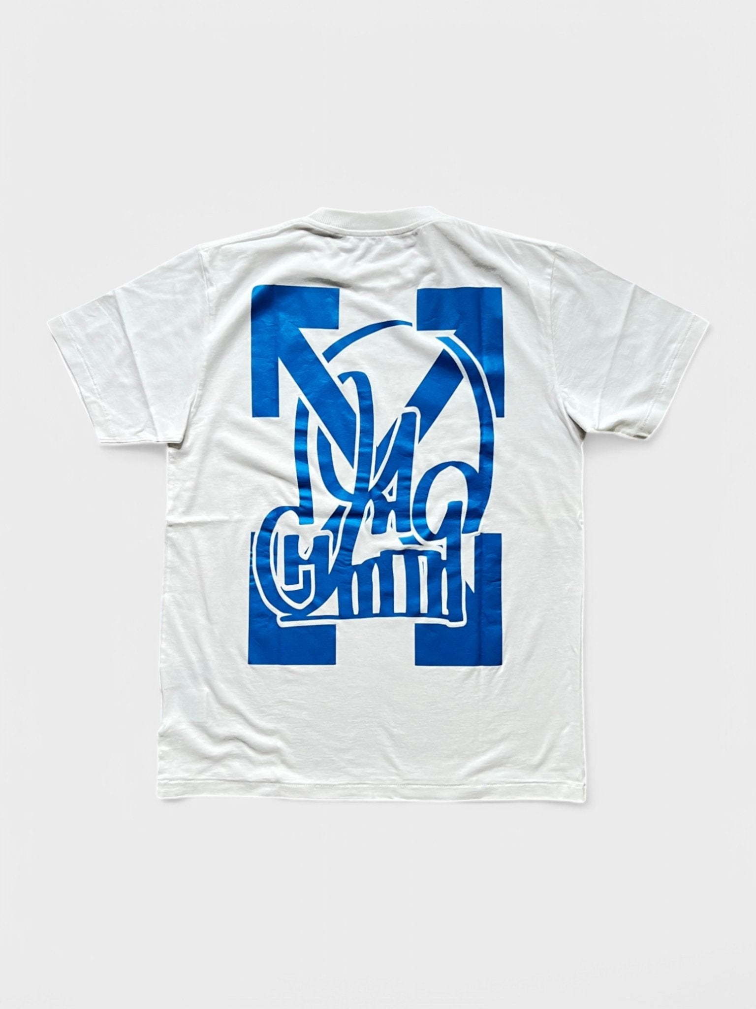 Off White Katsu TV S/S T-Shirt White Blue - Supplied FashionOff White