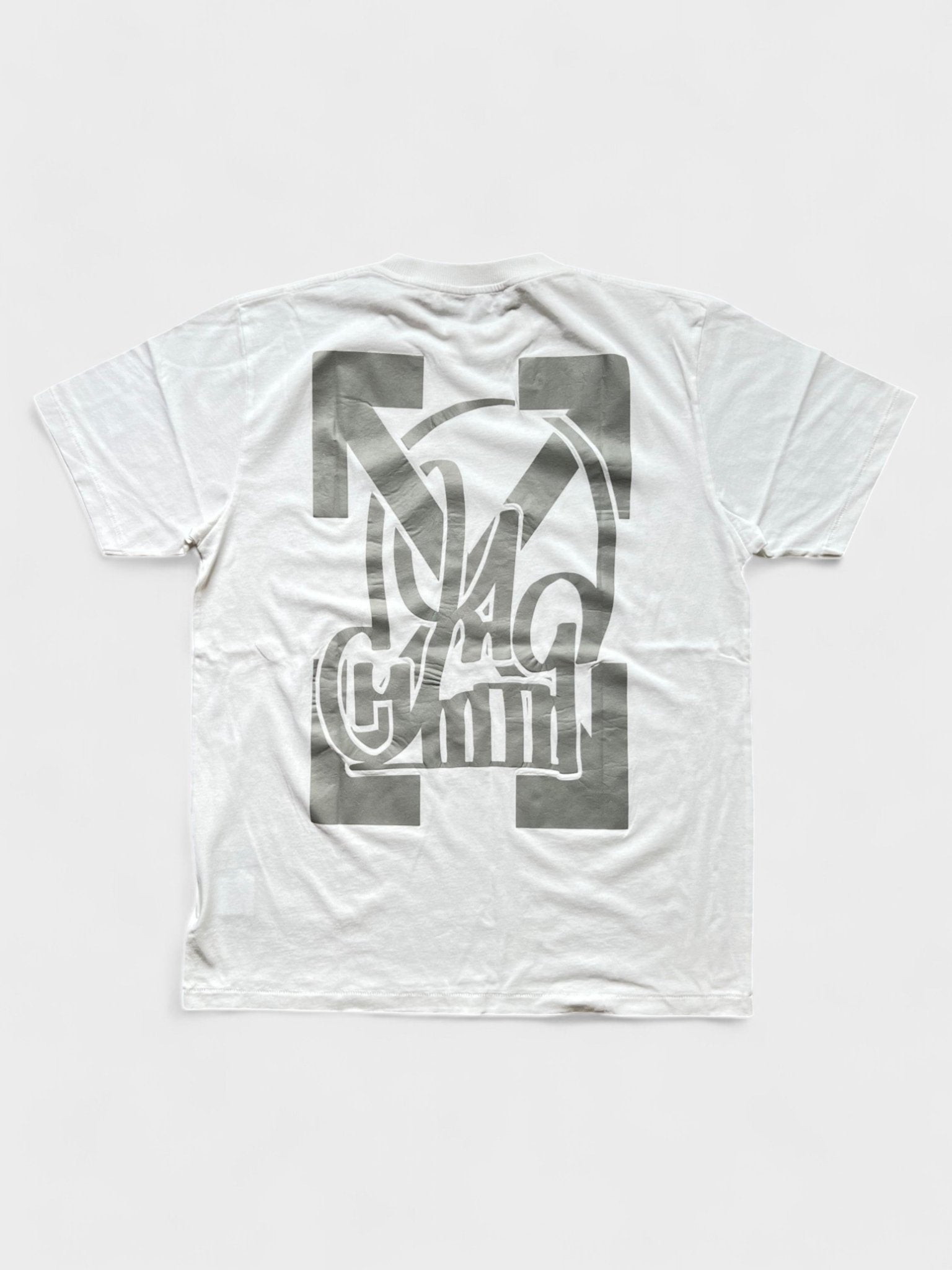 Off White Katsu TV S/S T-Shirt White Grey - Supplied FashionOff White