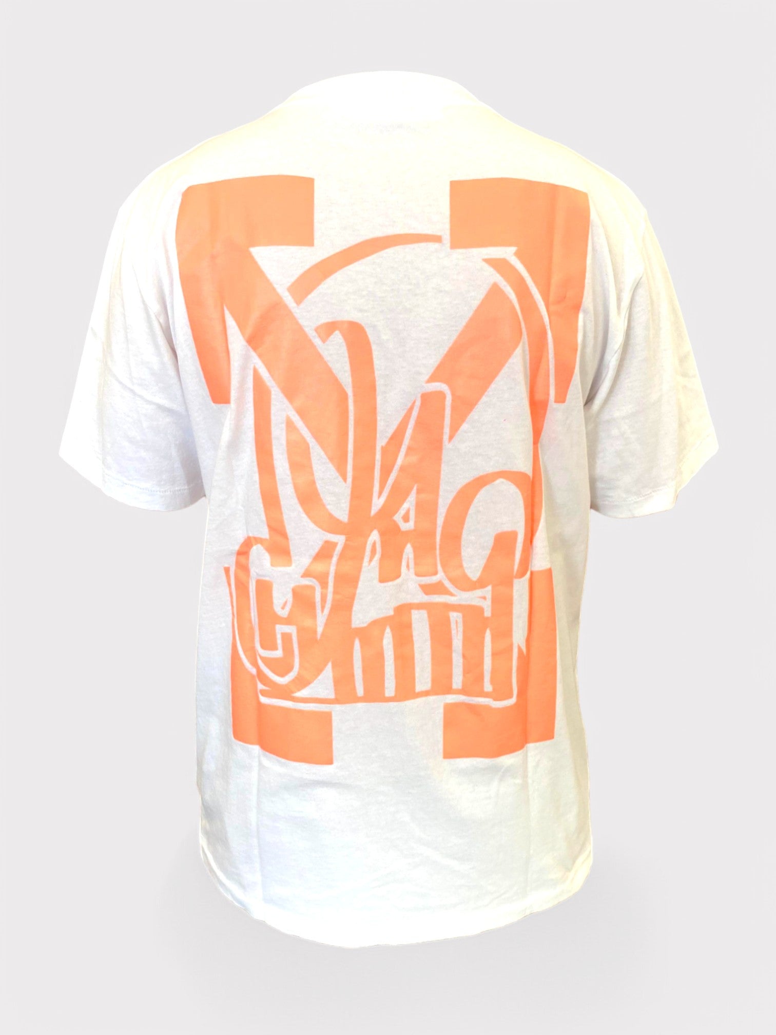 Off - White Katsu Tv S/S T-Shirt White Orange - Supplied FashionOff - White