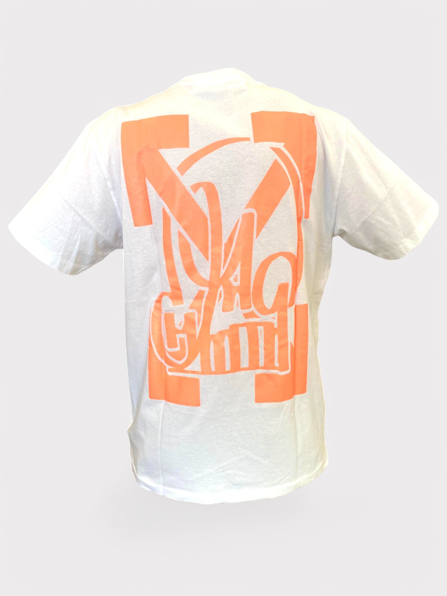 Off - White Katsu Tv S/S T-Shirt White Orange - Supplied FashionOff - White