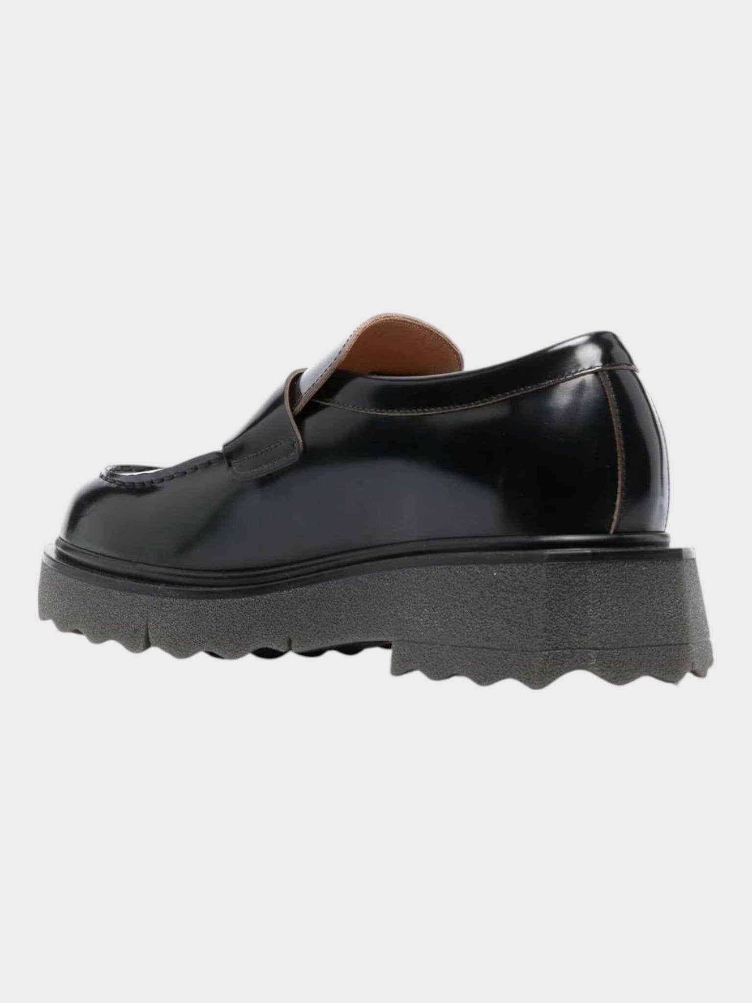 Off - White Leather Sponge Loafer Black - Supplied FashionOff - White