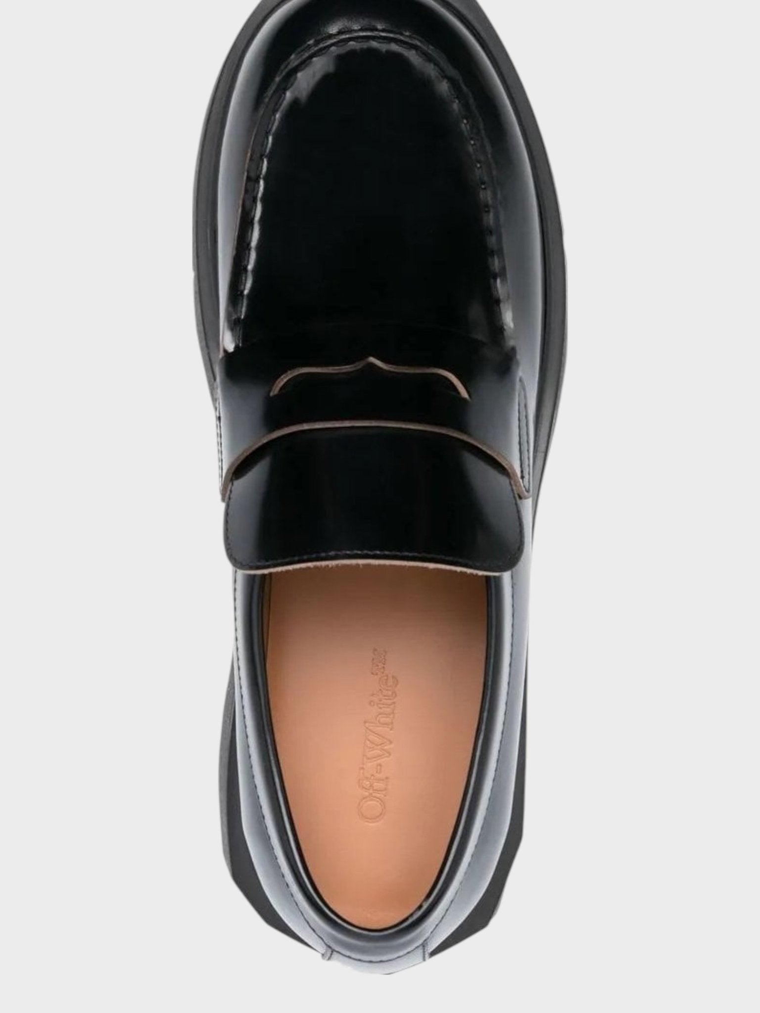 Off - White Leather Sponge Loafer Black - Supplied FashionOff - White
