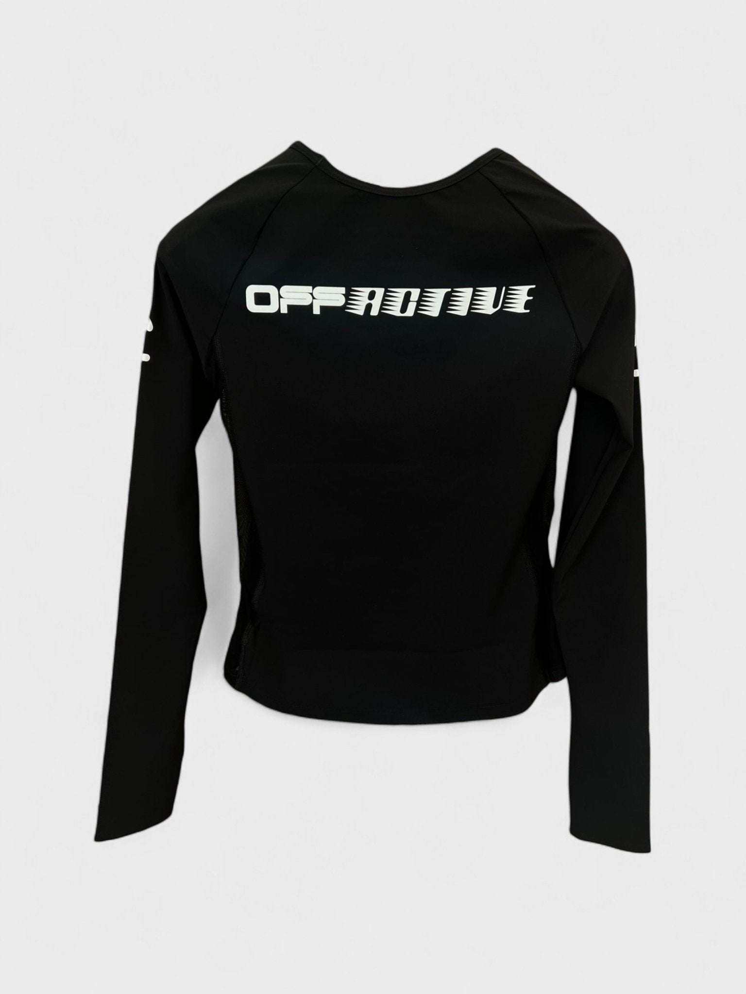 Off - White Logo Print Performance Top Black - Supplied FashionOff - White