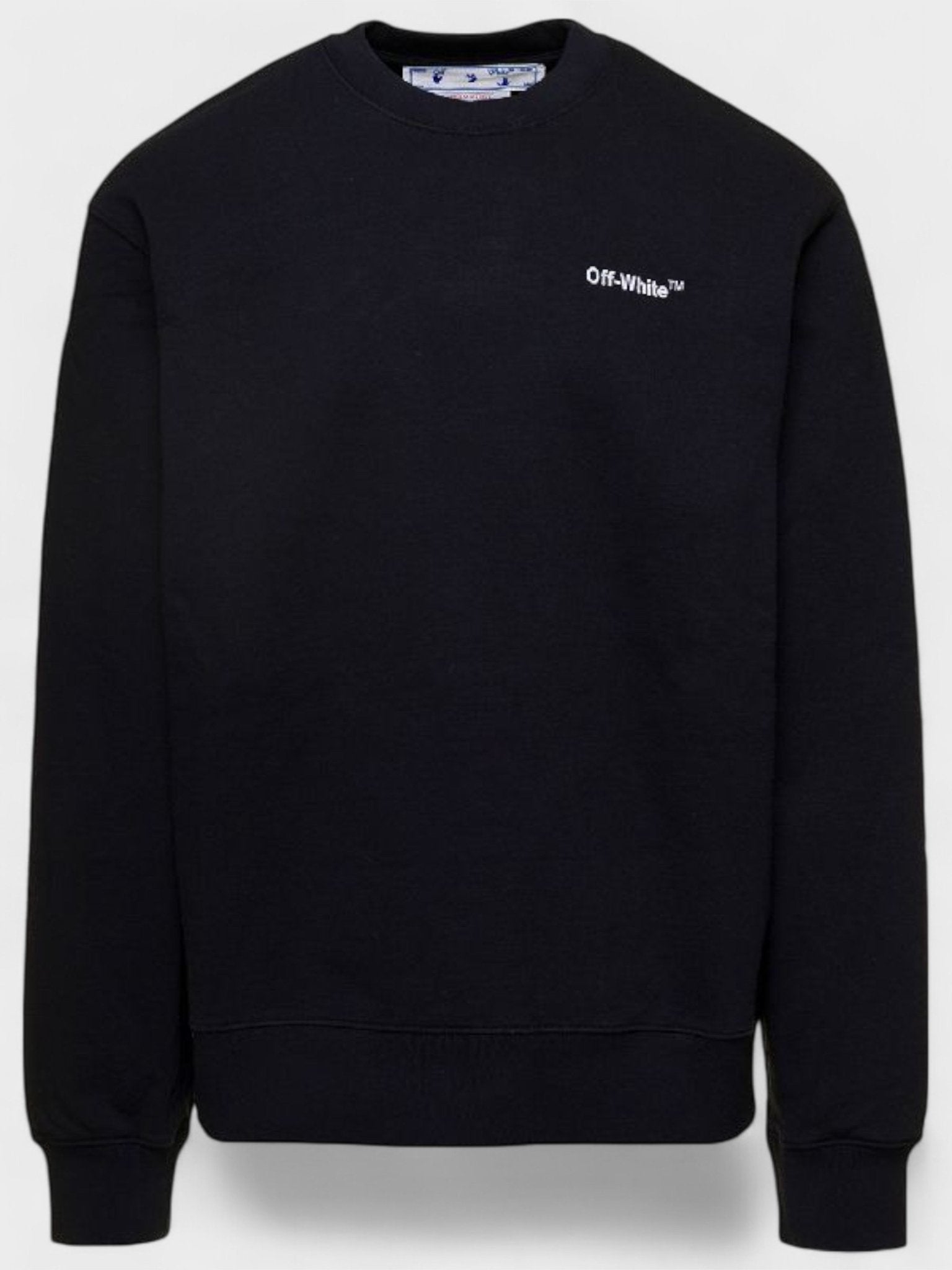 Off - White Logo Print Sweatshirt Black White - Supplied FashionOff - White