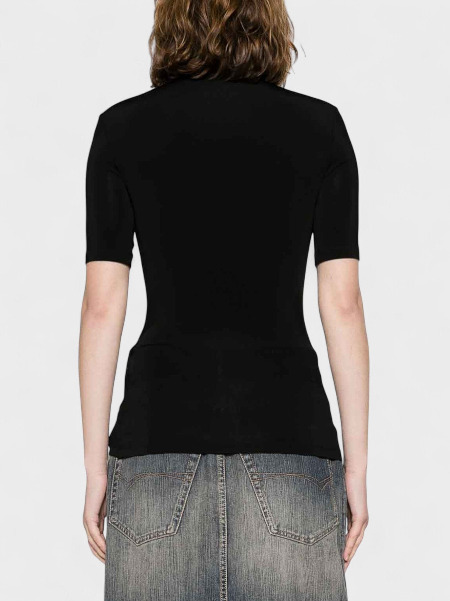 Off - White Logo Print Turtleneck Black - Supplied FashionOff - White