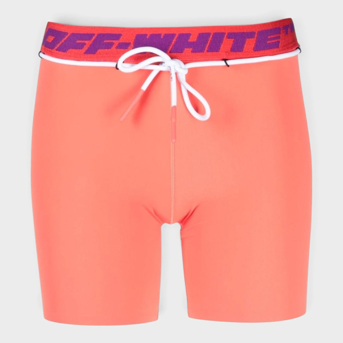 Logo Waistband Track Shorts Coral Red