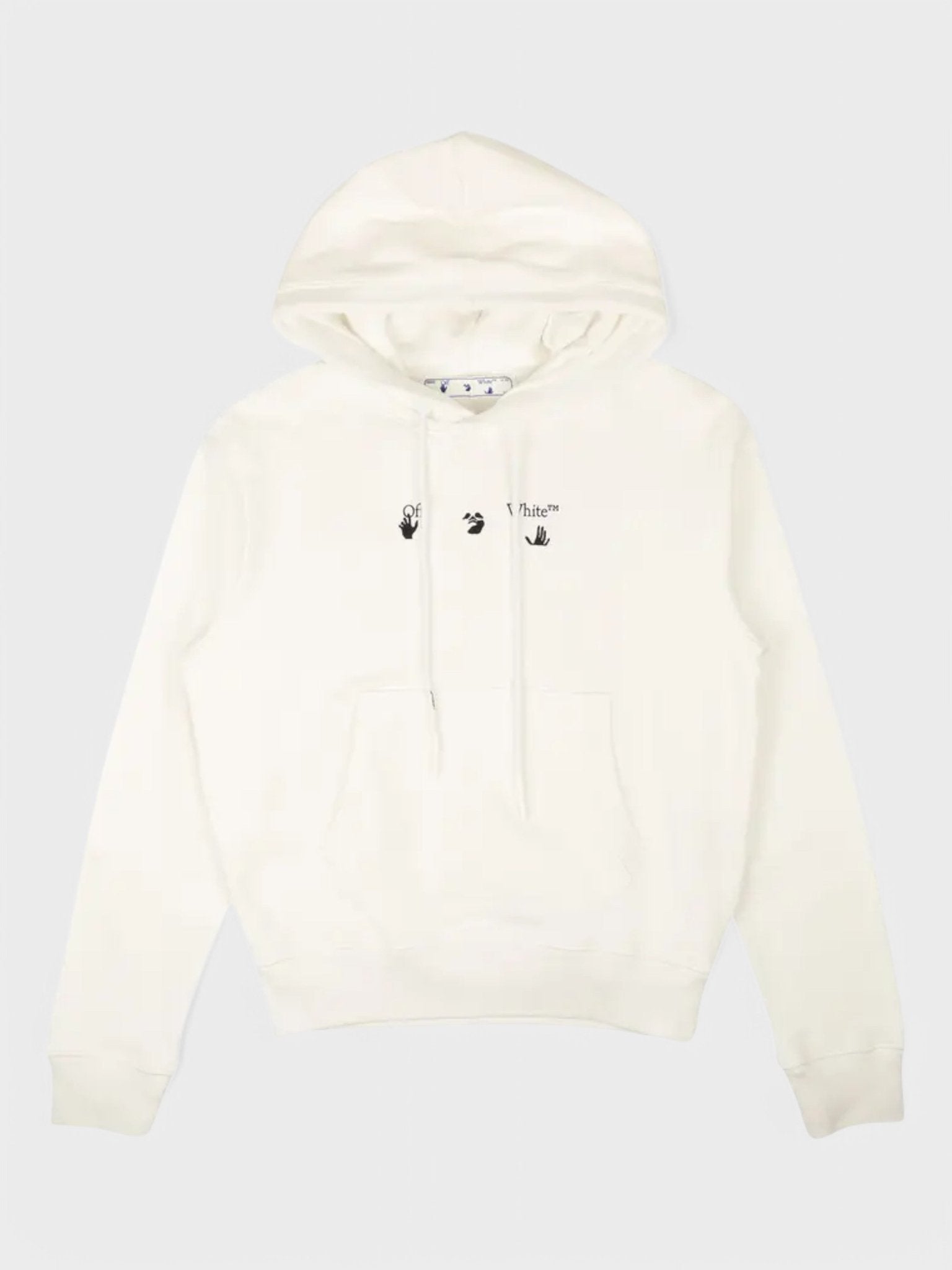 Off - White Marker Flatlock Slim Hoodie 'White' - Supplied FashionOff White