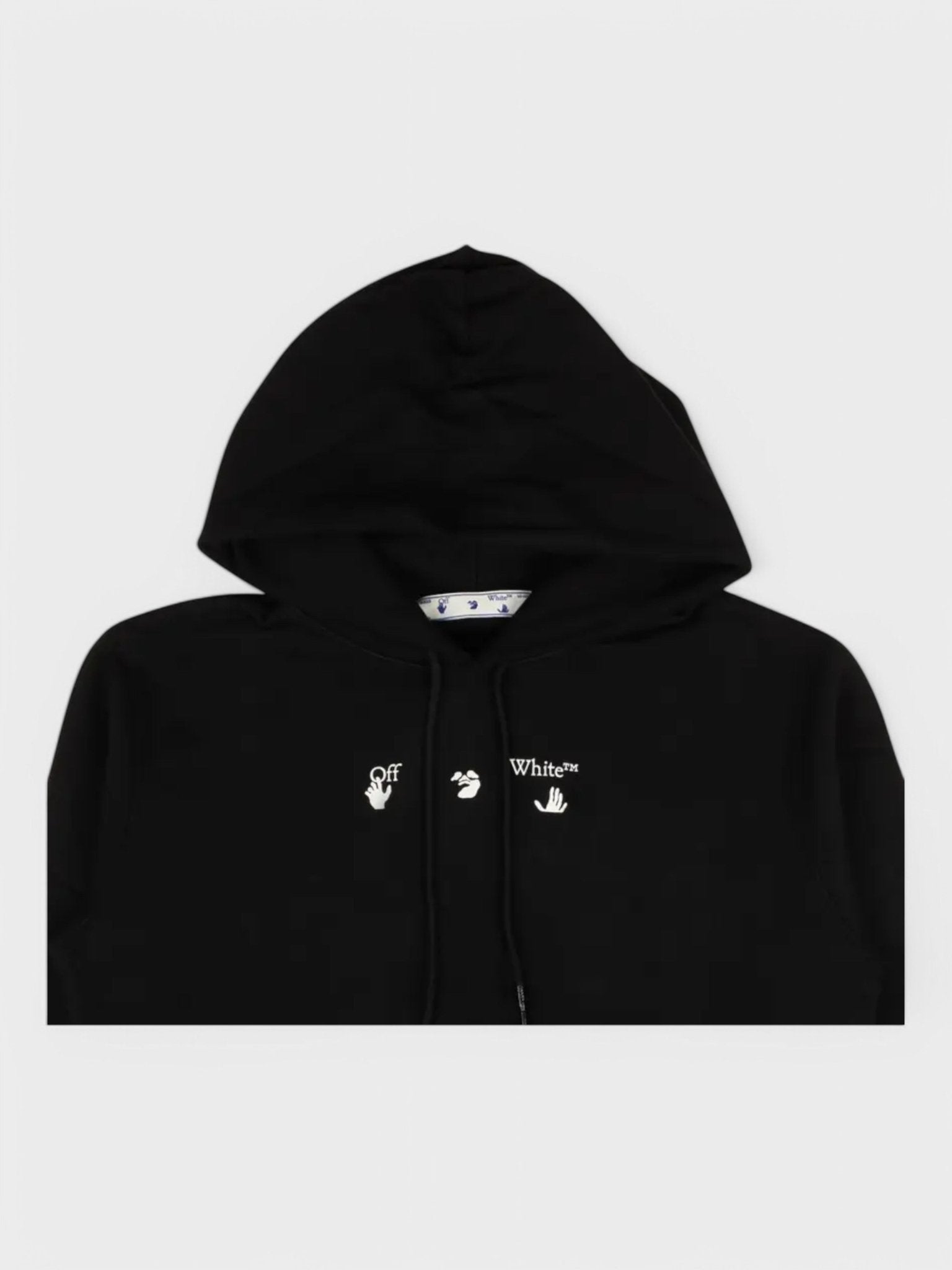 Off - White Marker Hoodie Black/Grey - Supplied FashionOFF WHITE