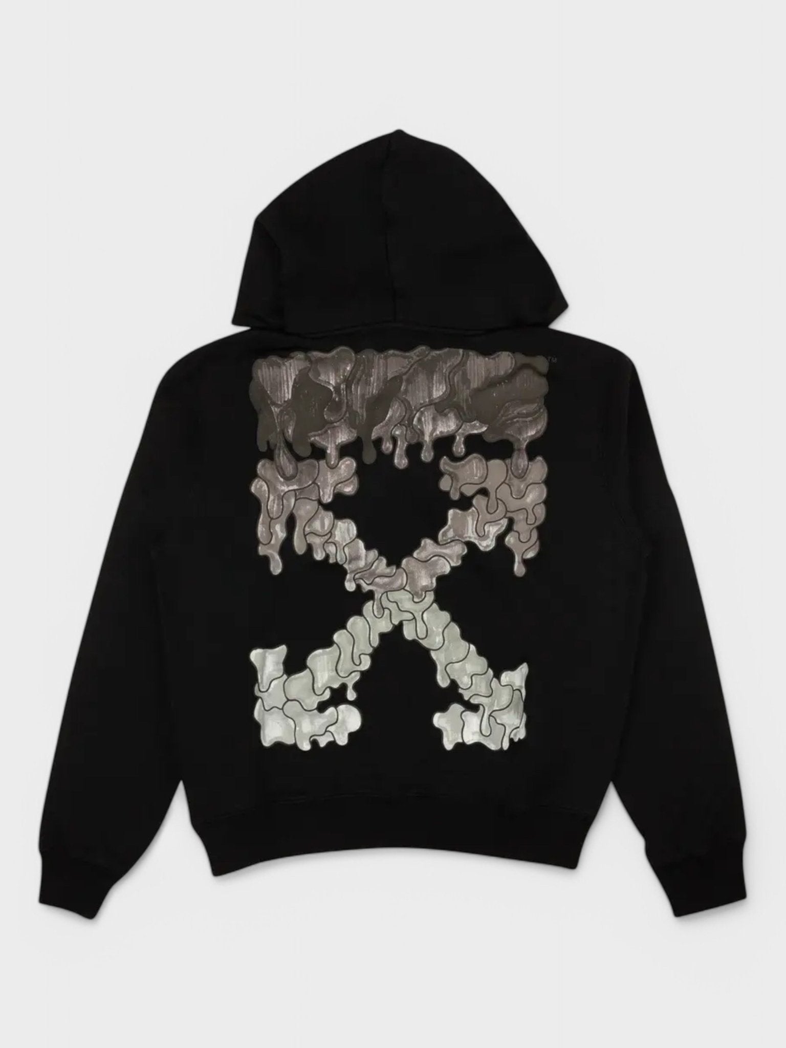 Off - White Marker Hoodie Black/Grey - Supplied FashionOFF WHITE