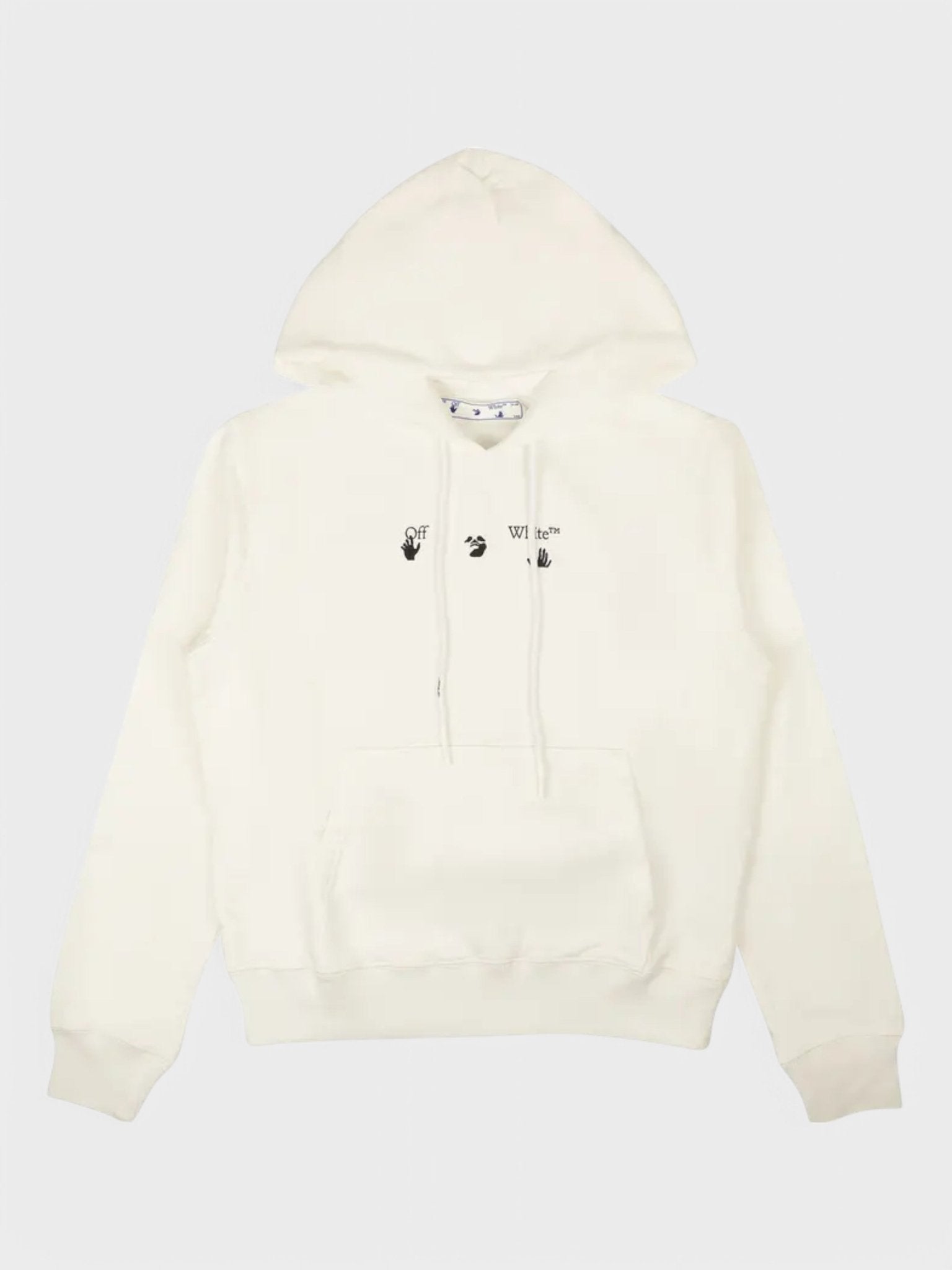 Off - White Marker Slim Hoodie 'White' - Supplied FashionOff White