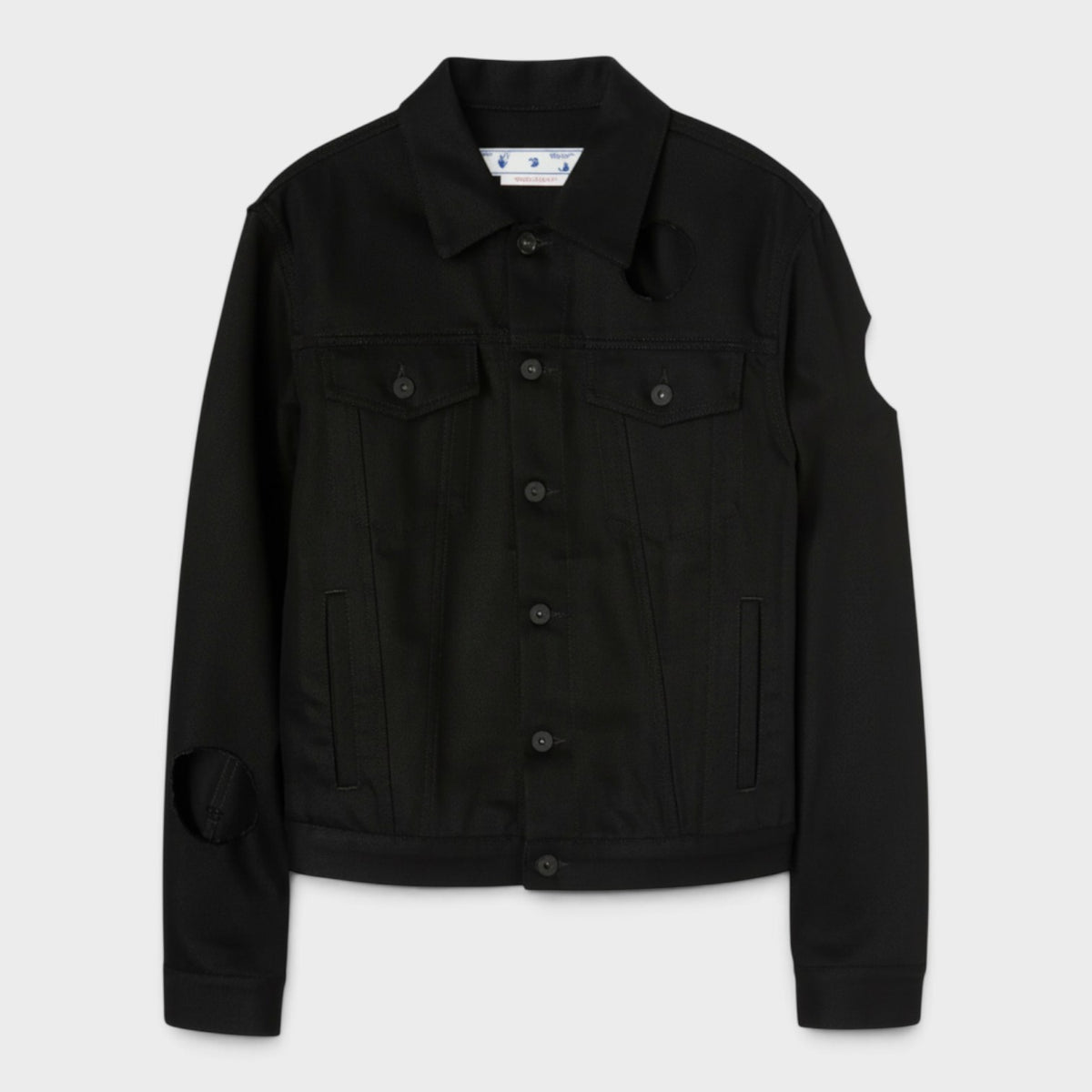 Meteor Slim Denim Jacket Black