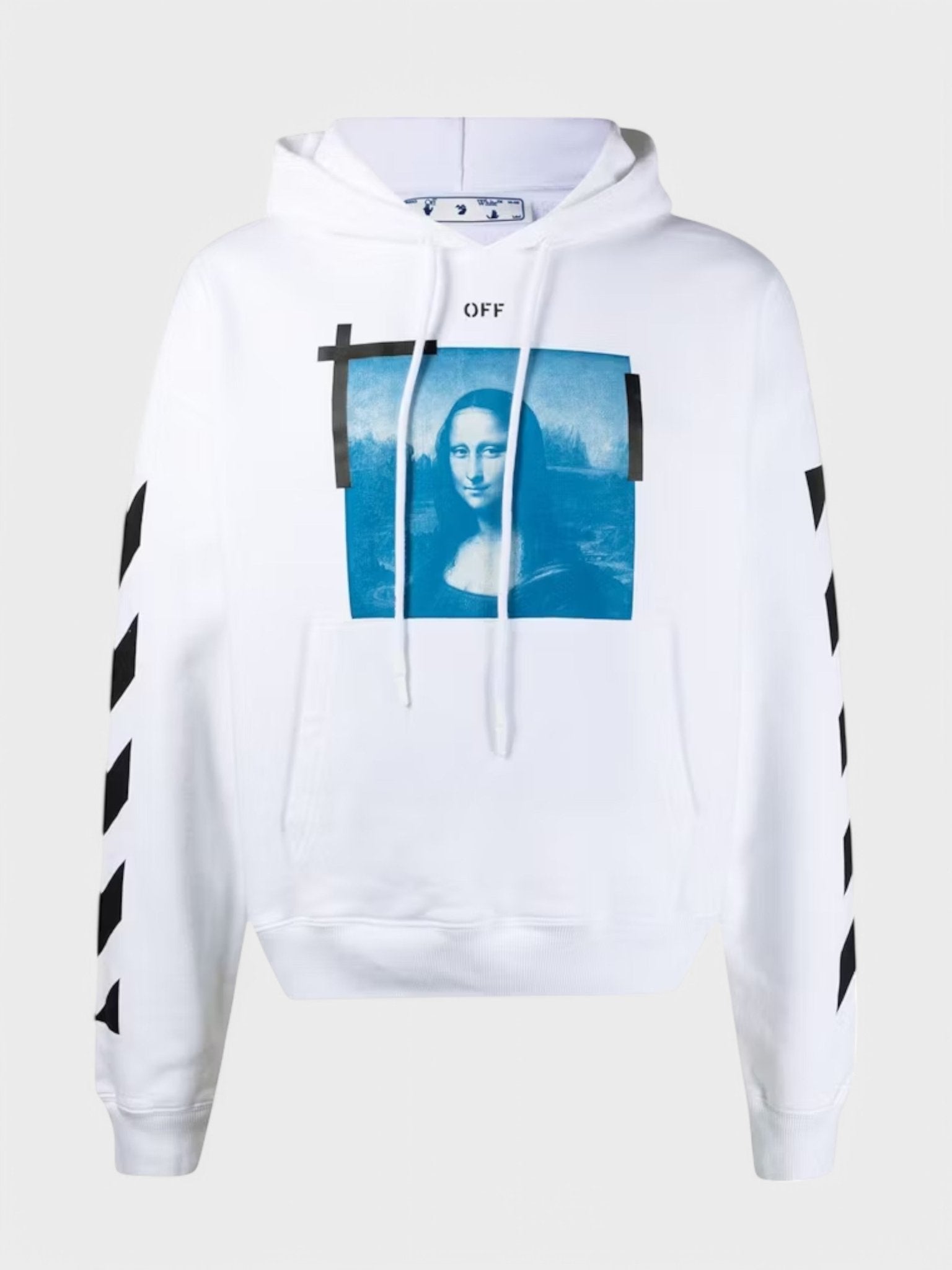 Off - White Mona Lisa Hoodie White/Black - Supplied FashionOFF WHITE