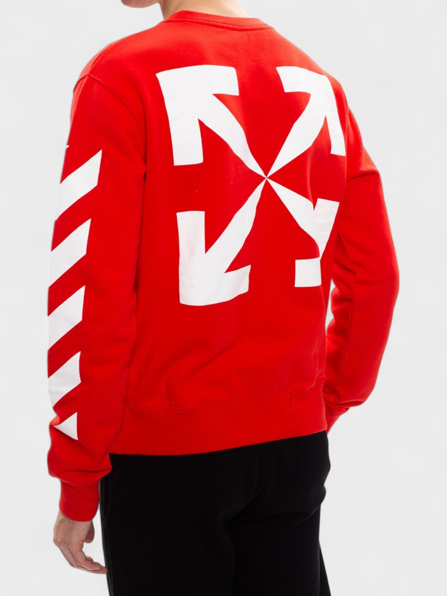 Off - White Monalisa Arrow Slim Crewneck Red White - Supplied FashionOff - White