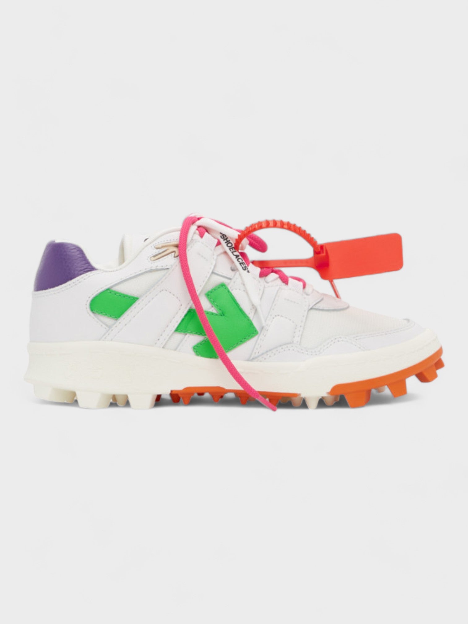 Off-White Mountain Cleats Leather Sneakers White - Supplied LuxuryOff-White