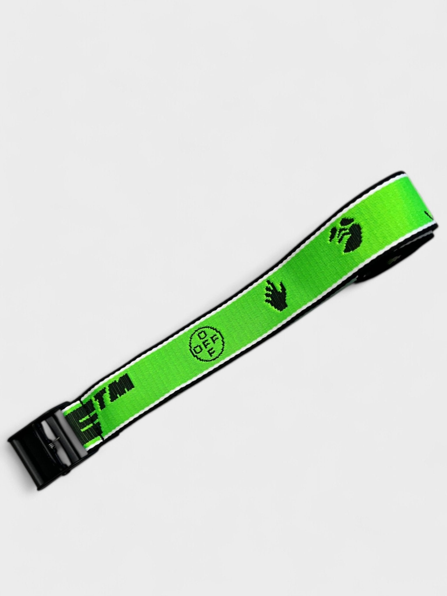 Off - White New Logo Industrial Fluorescent Green Belt - Supplied FashionOff White