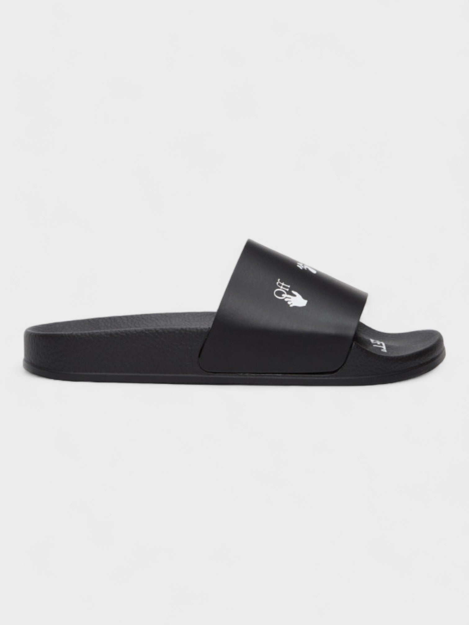 Off White New Logo Pool Slides Black Wmns - Supplied LuxuryOff-White